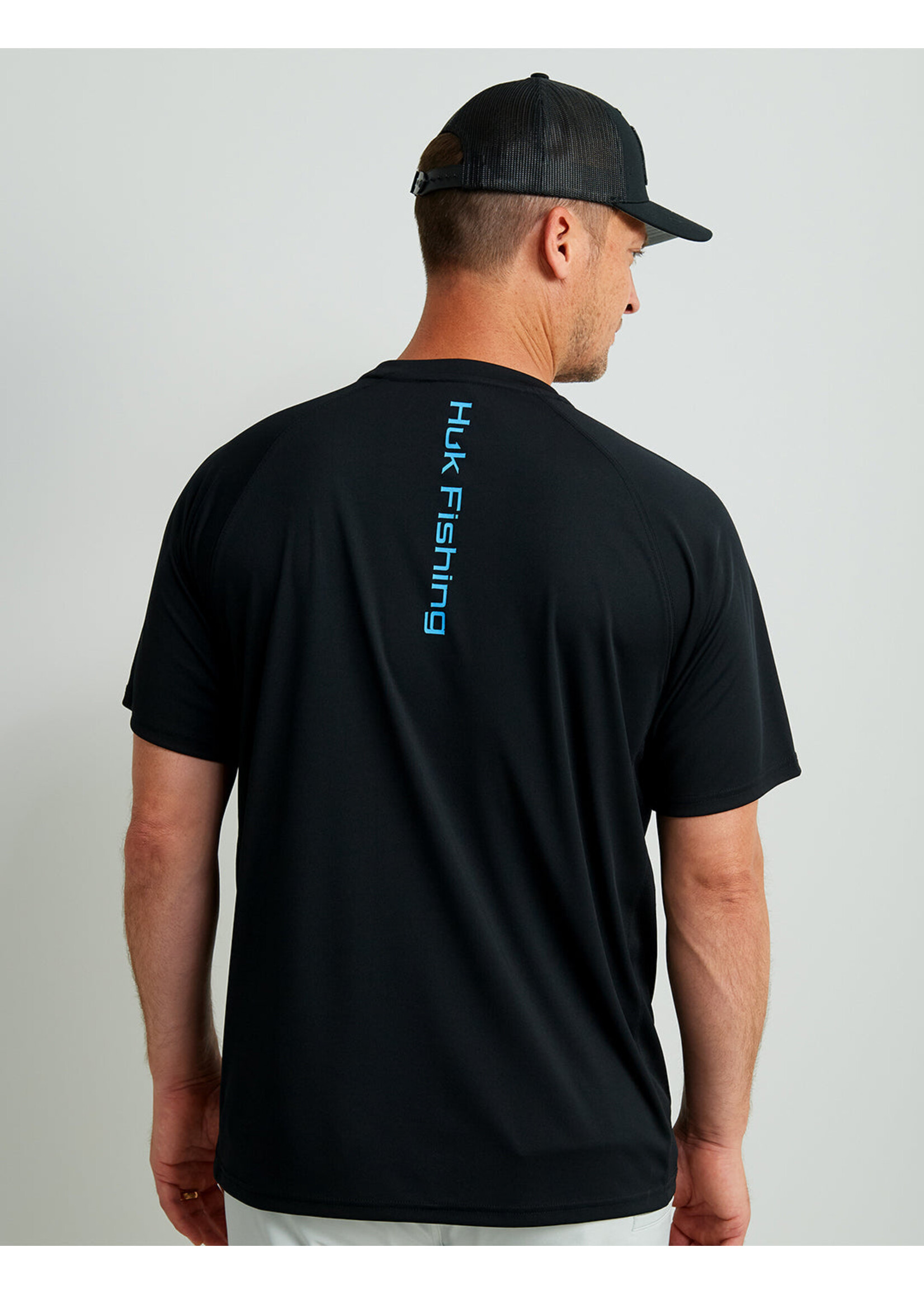 Huk HUK Vented Pursuit Crew Performance -Summer Green Heather