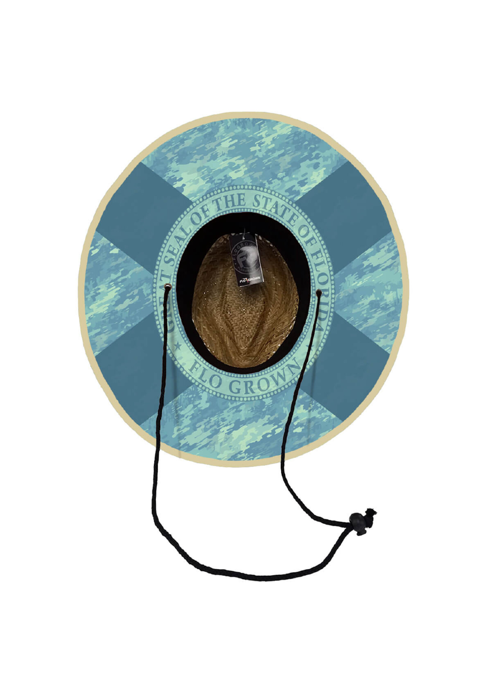 Flogrown Flogrown Straw Hat Seaside Camo
