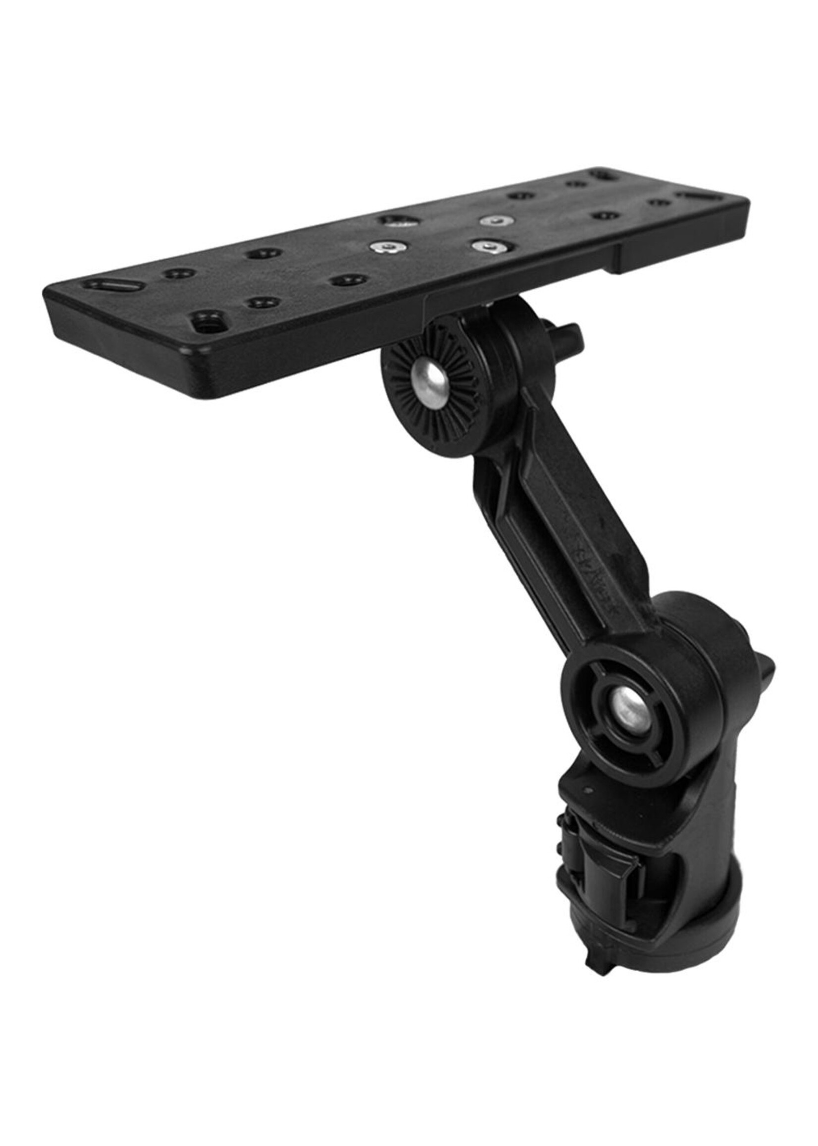 YakAttack LLC YakAttack Fish Finder Mount W/LockNLoad Mounting System, Large Rectangular Base, 4” ext