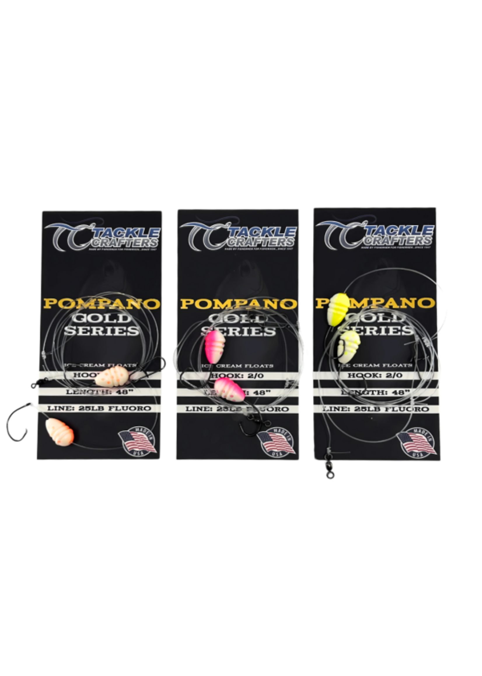 Tackle Crafters TACKLE CRAFTERS Pompano Gold Series Pink/White