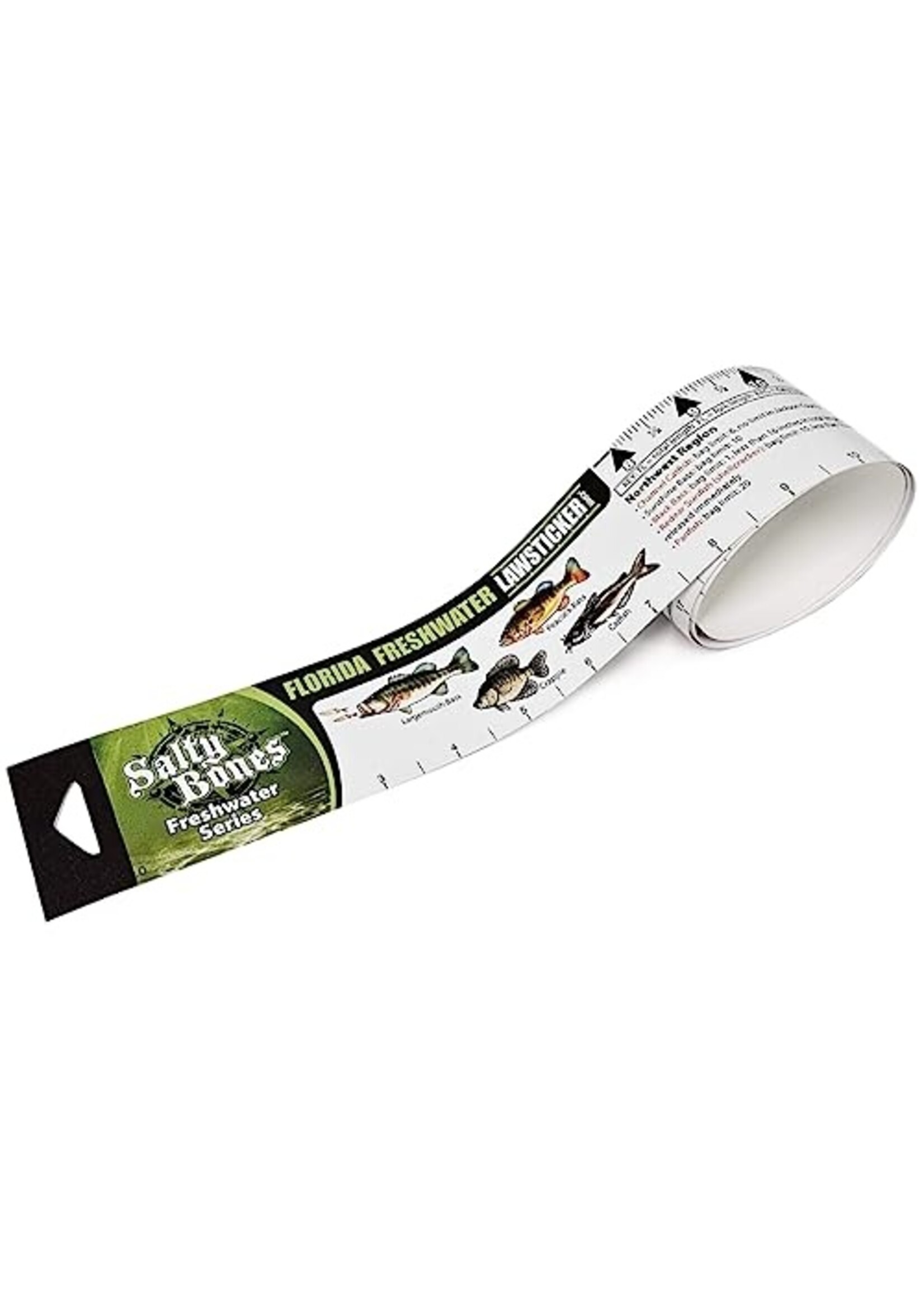 Salty Bones Salty Bones Vinyl Ruler w/ Florida Freshwater State Laws