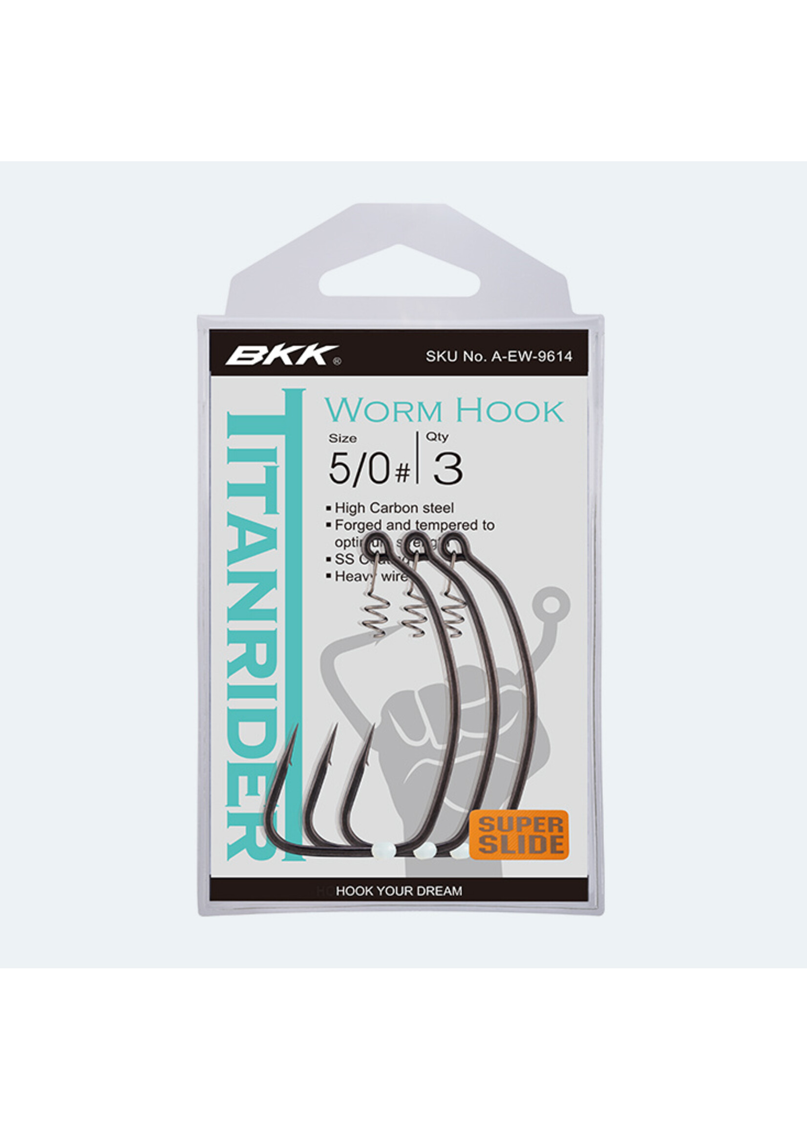BKK BKK Hooks A-EW-9610 Titanrider Size 1/0# 6 Pack