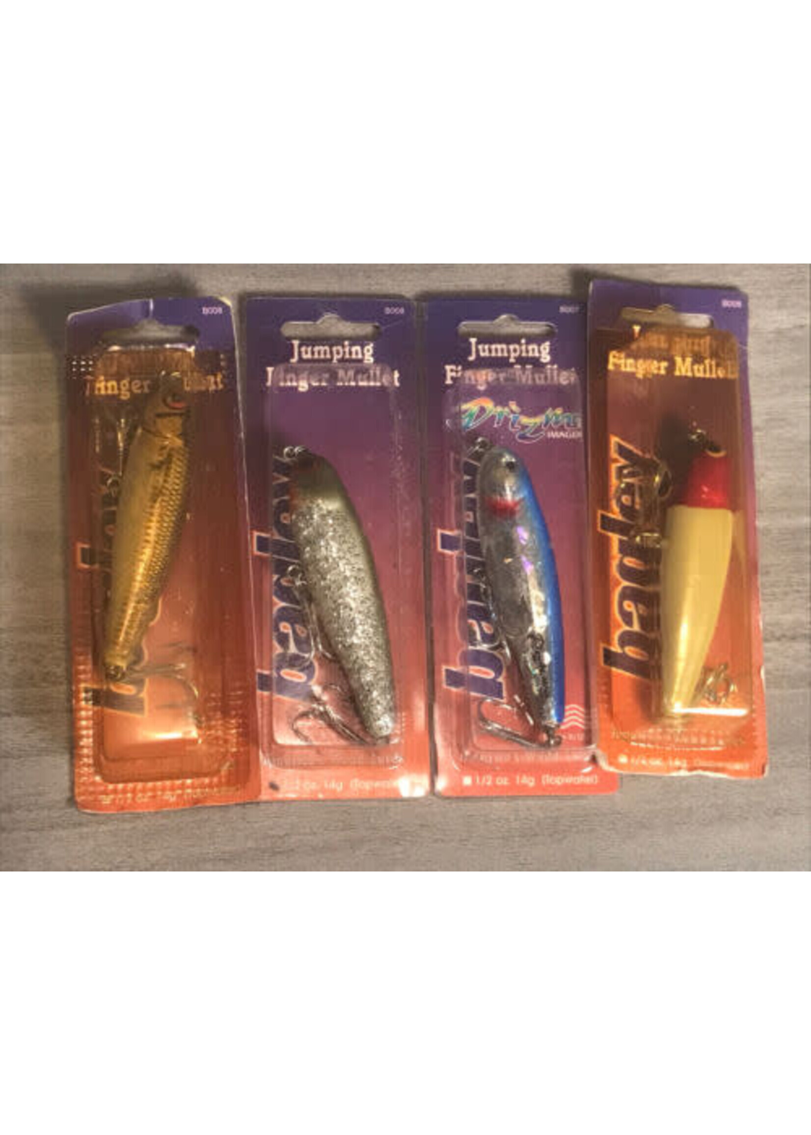 BAGLEY JUMPING TOP WATER MULLET white body/ red head