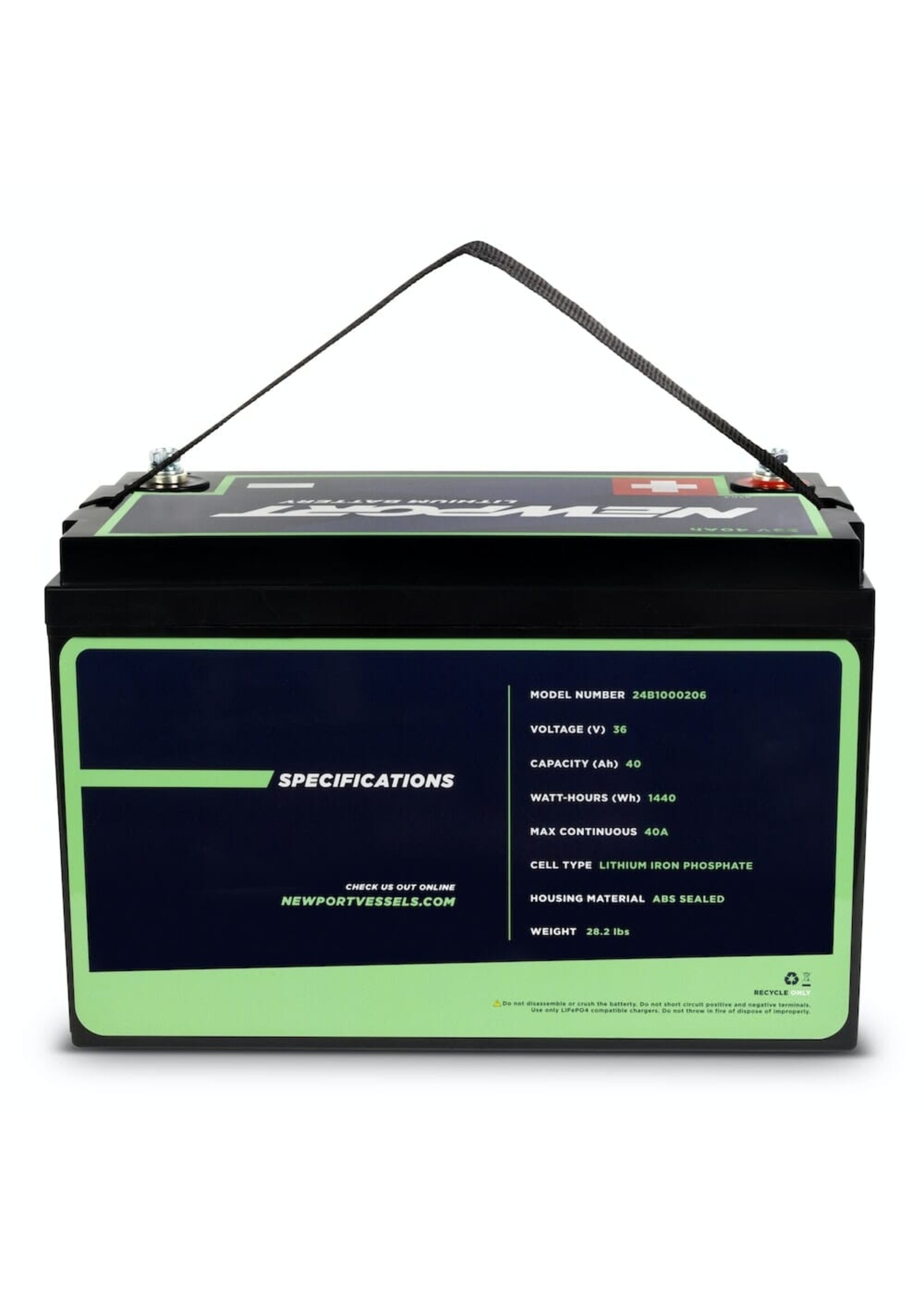 NEWPORT Vessels NEWPORT 36V 40Ah Extended Range  Lithium Battery