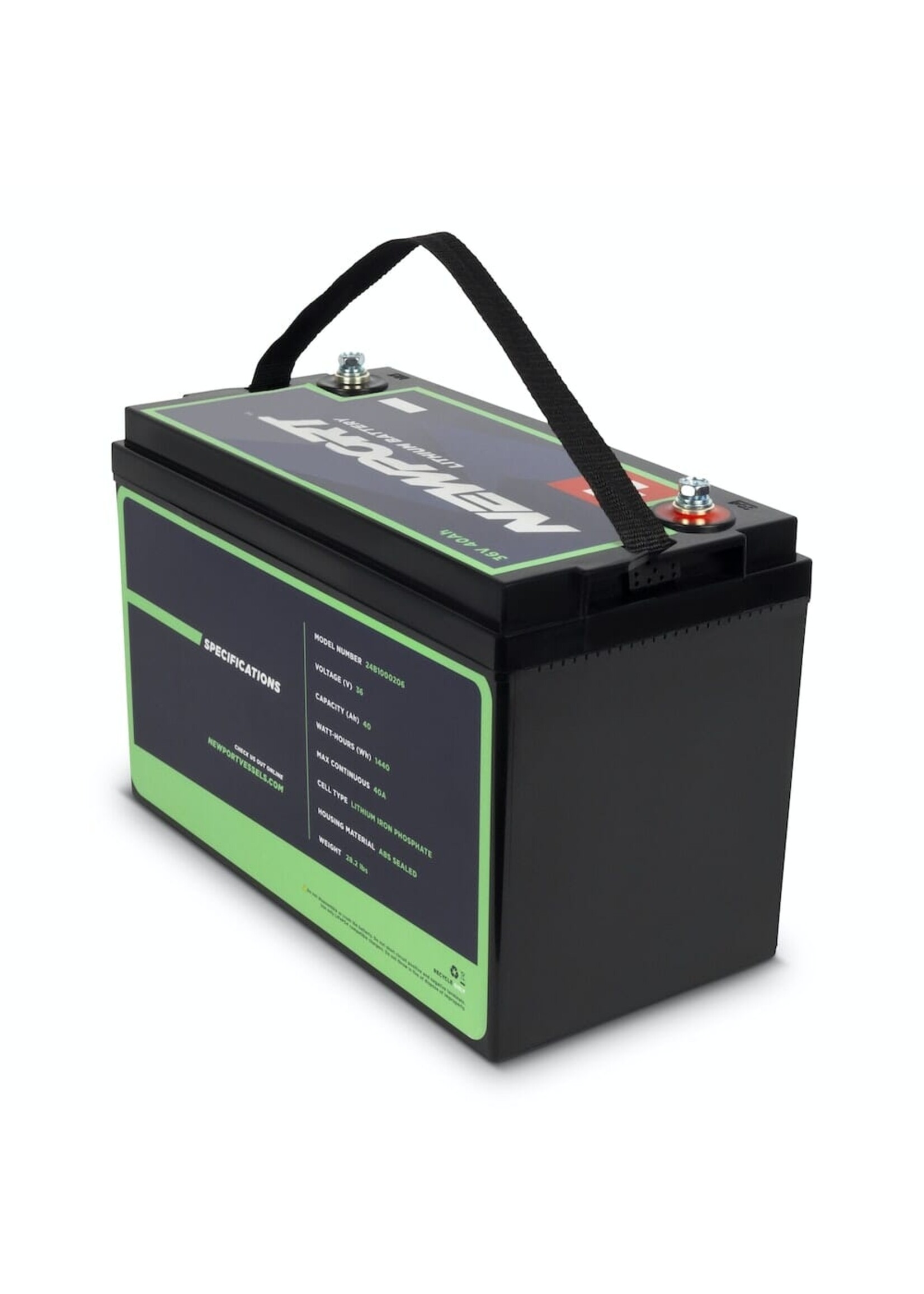 NEWPORT Vessels NEWPORT 36V 40Ah Extended Range  Lithium Battery
