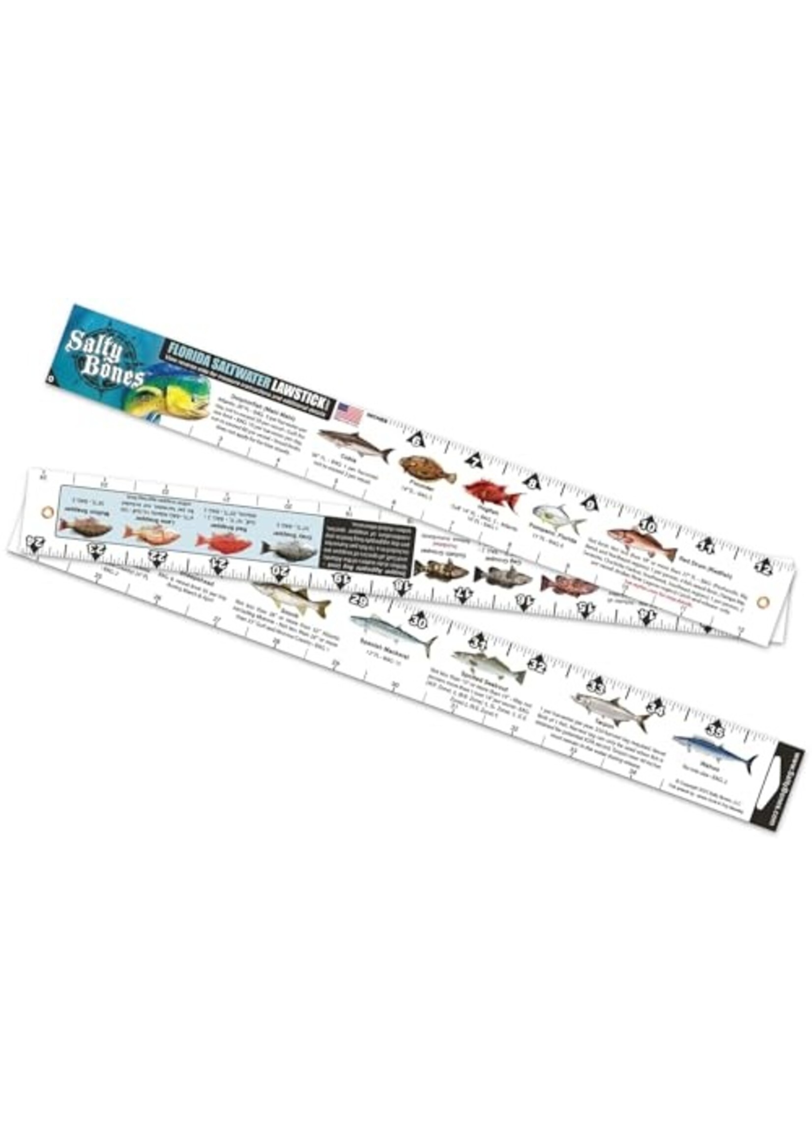 Salty Bones Salty Bones Fish Ruler Florida Lawstick 36"