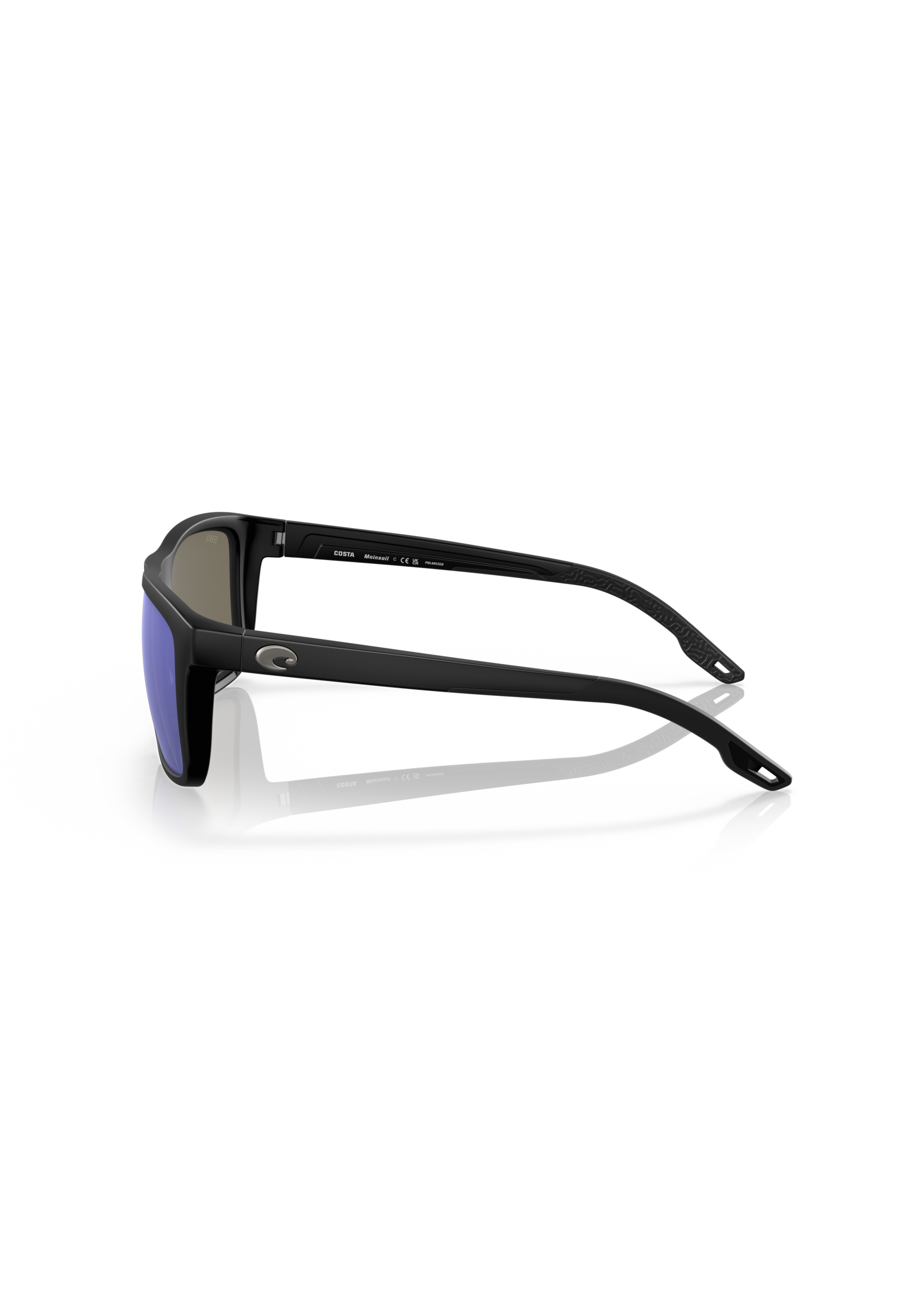 Costa Sunglasses MAINSAIL MATTE BLACK W/BLUE MIRROR 580G