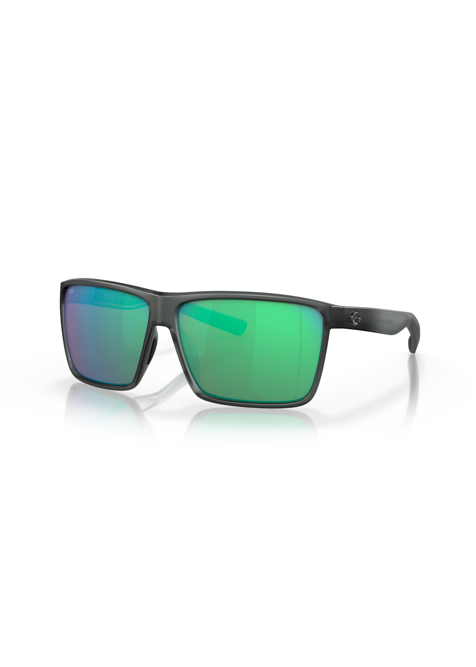 Costa Sunglasses RINCON 156 MATTE SMOKE CRYSTAL W/ GREEN MIRROR 580