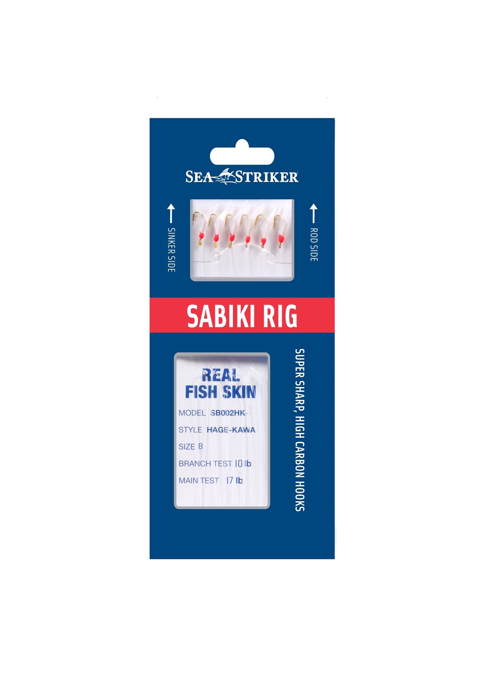 Sea Striker Sea Striker SB002HK-6 Deluxe Sabiki Rig HAGE-KAWA