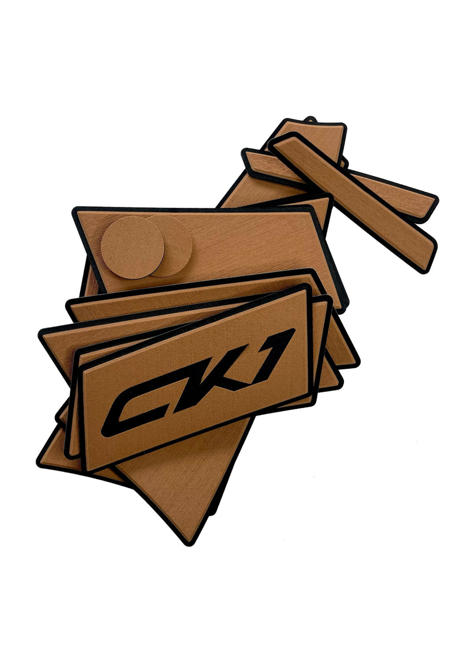 Crescent Kayaks CK1 Pad Kit - CK1 Cockpit Teak