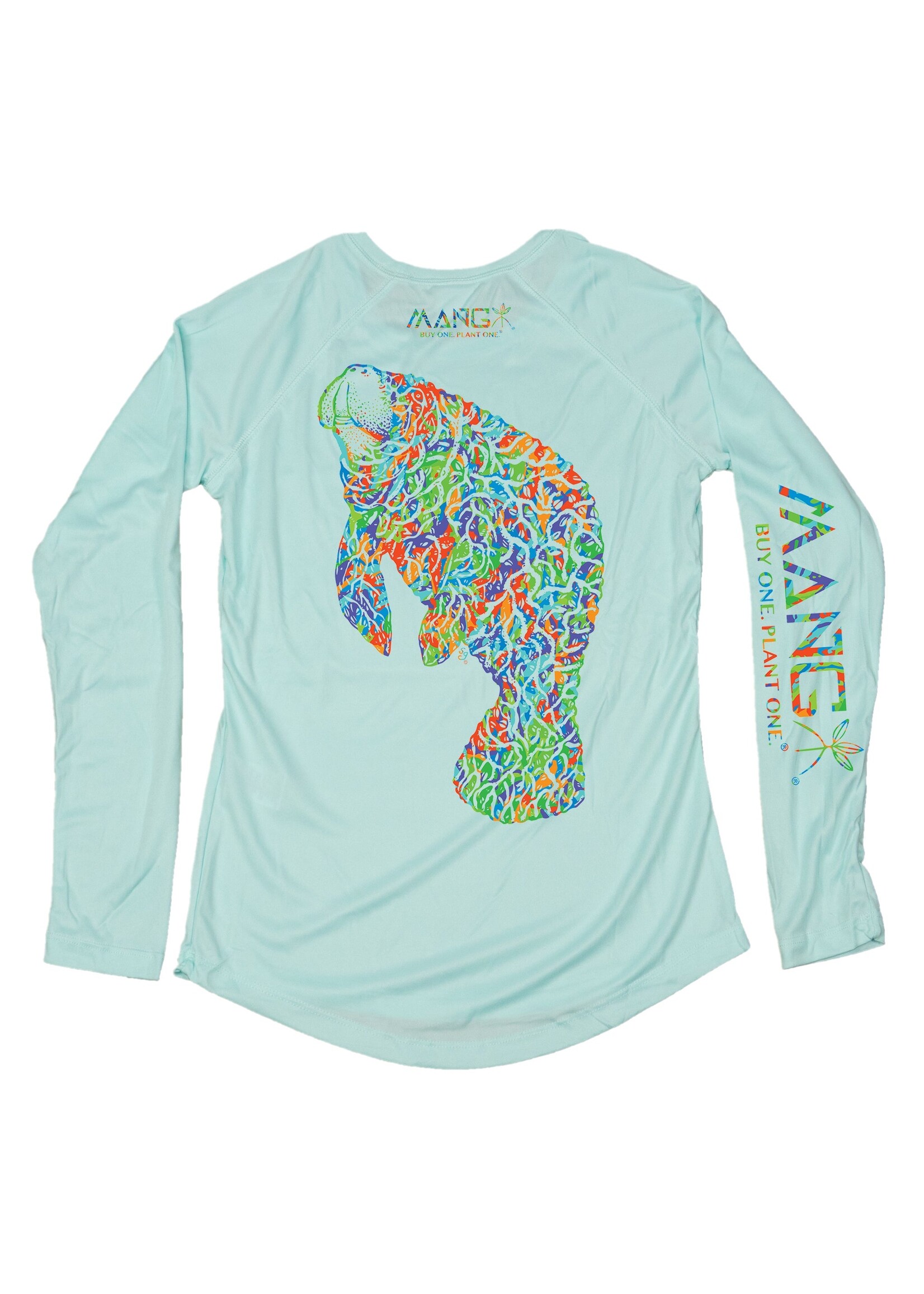 Mang Mang Womens LS Bimini Twist Mangatee: Seagrass