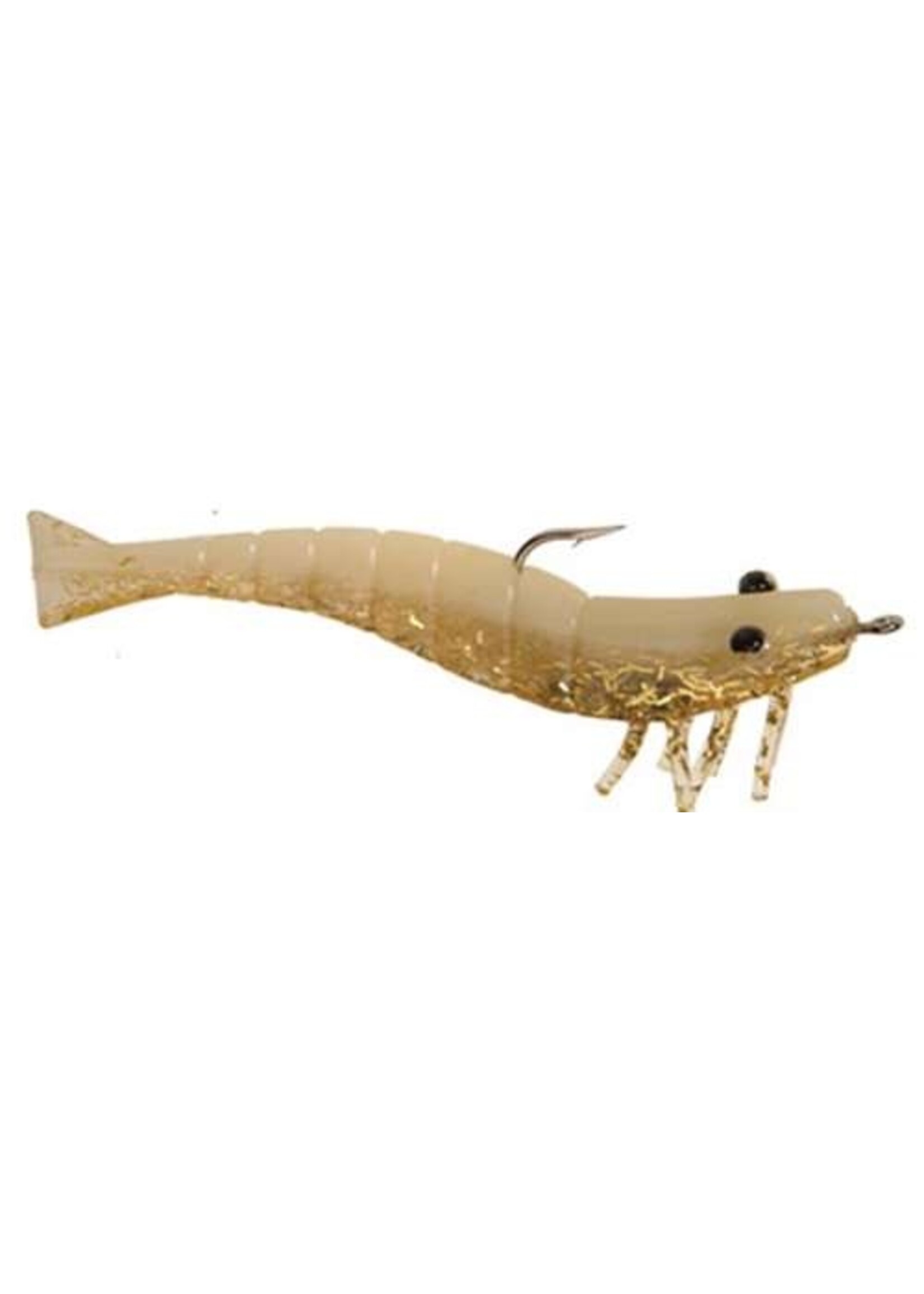 DOA DOA 60313 Deadly Combo Cigar Clacker, w/3" Shrimp, Float/Clear Gold, 1/Pack
