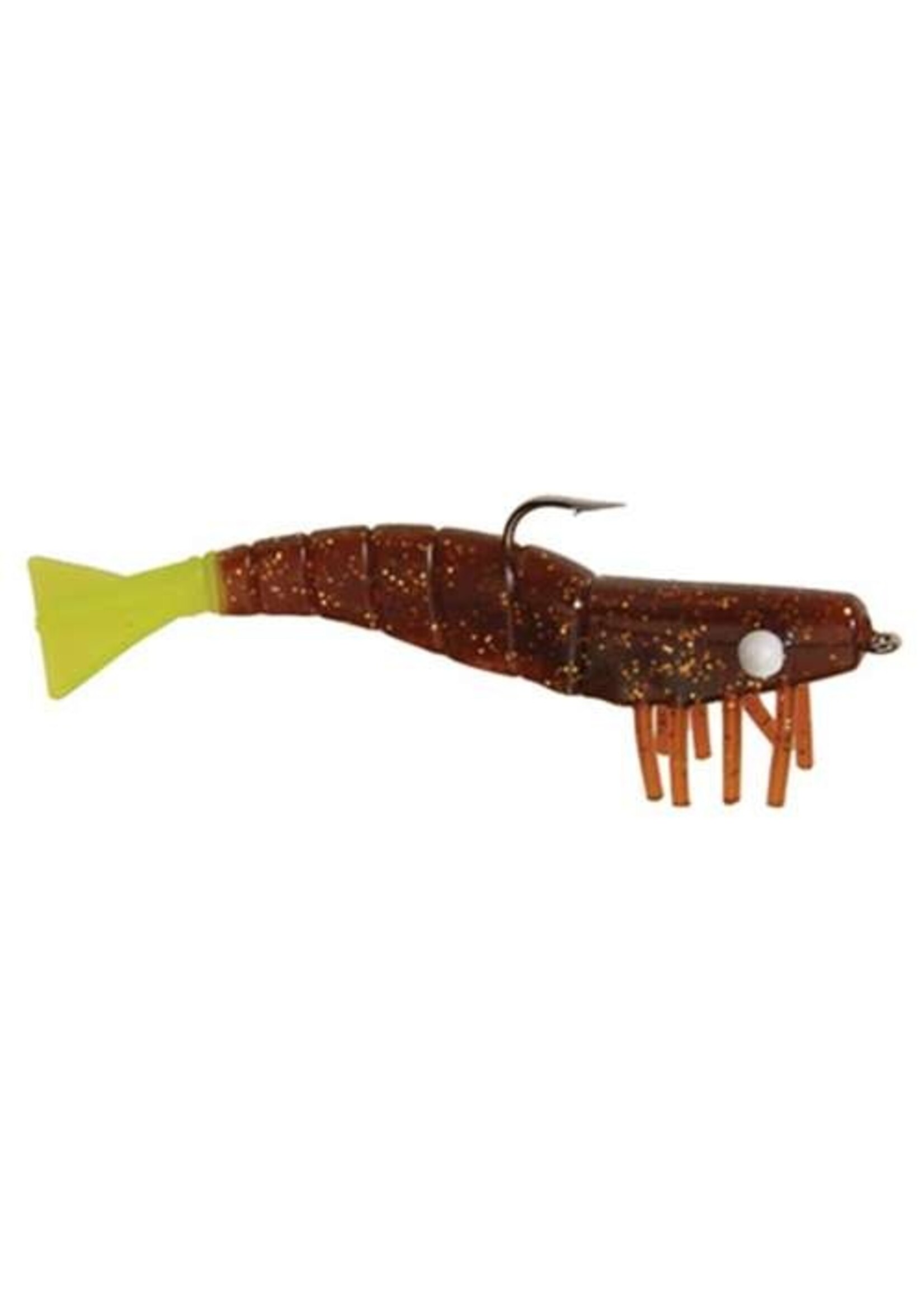 DOA DOA 60313 Deadly Combo Cigar Clacker, w/3" Shrimp, Float/Clear Gold, 1/Pack
