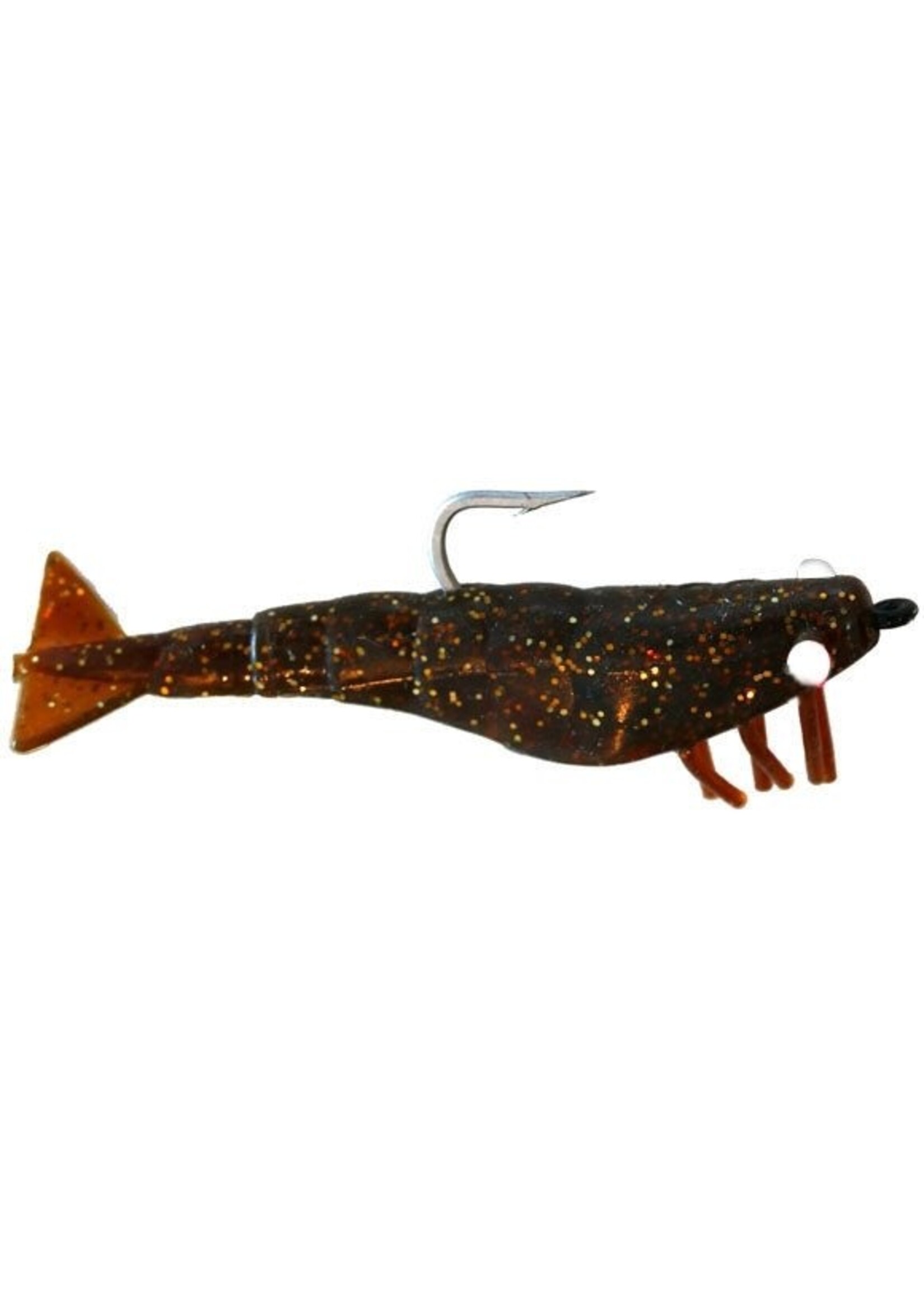 DOA DOA Shrimp Lure Rootbeer/ Gold Glitter 2.75"