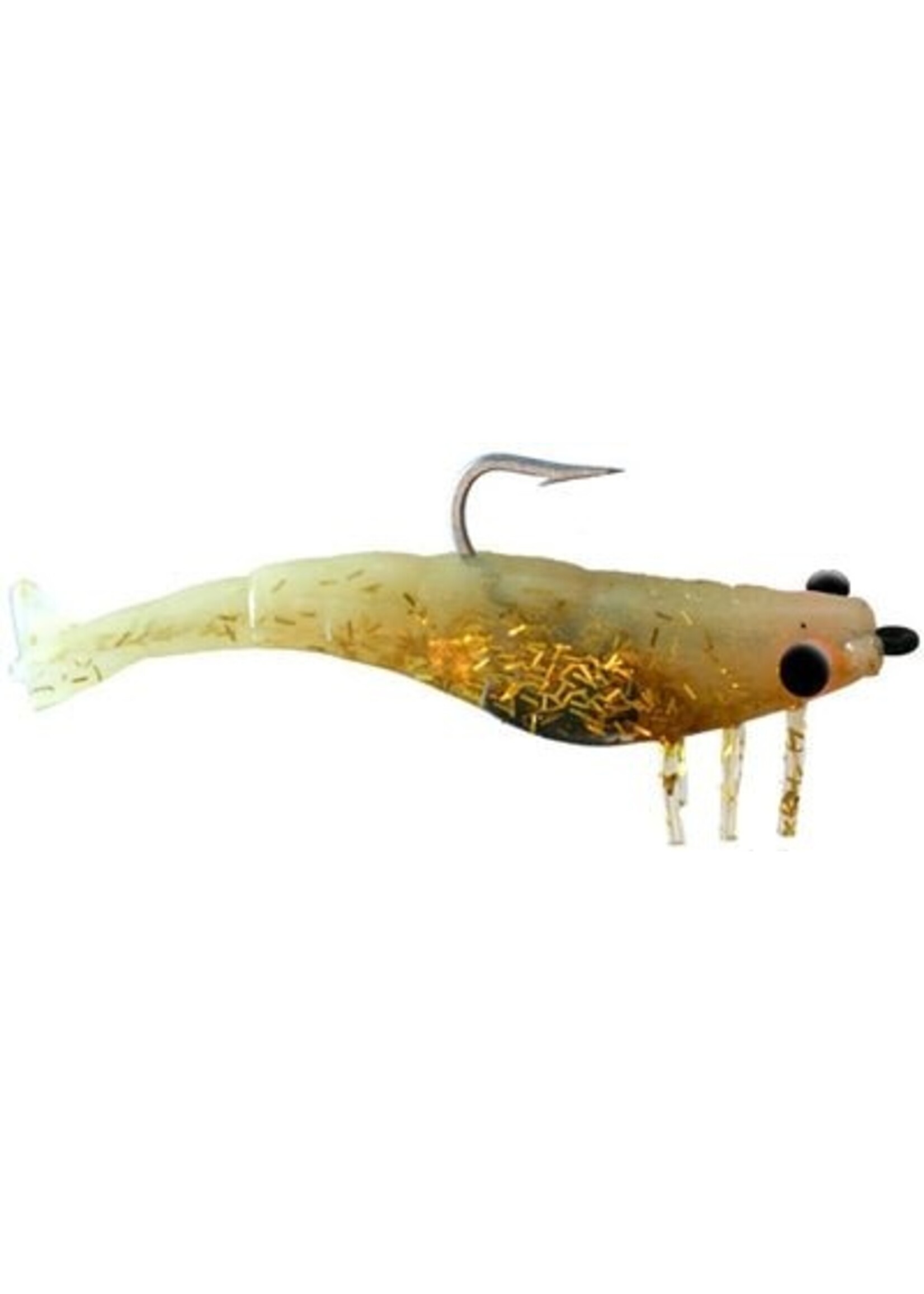 DOA DOA Shrimp Lure Rootbeer/ Gold Glitter 2.75"