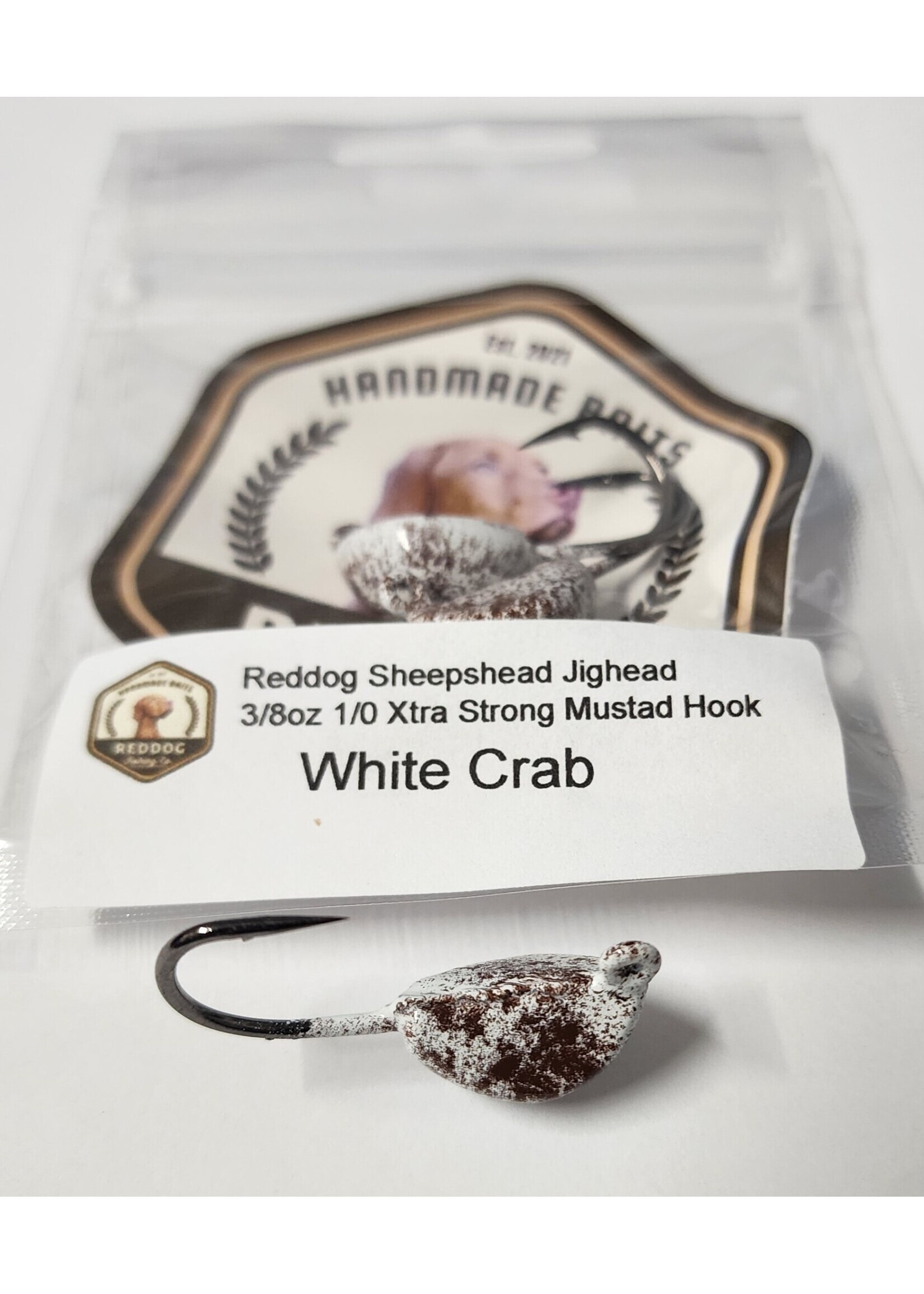 Reddog Reddog Sheephead Jigheads 3/8oz 1/0 White Crab