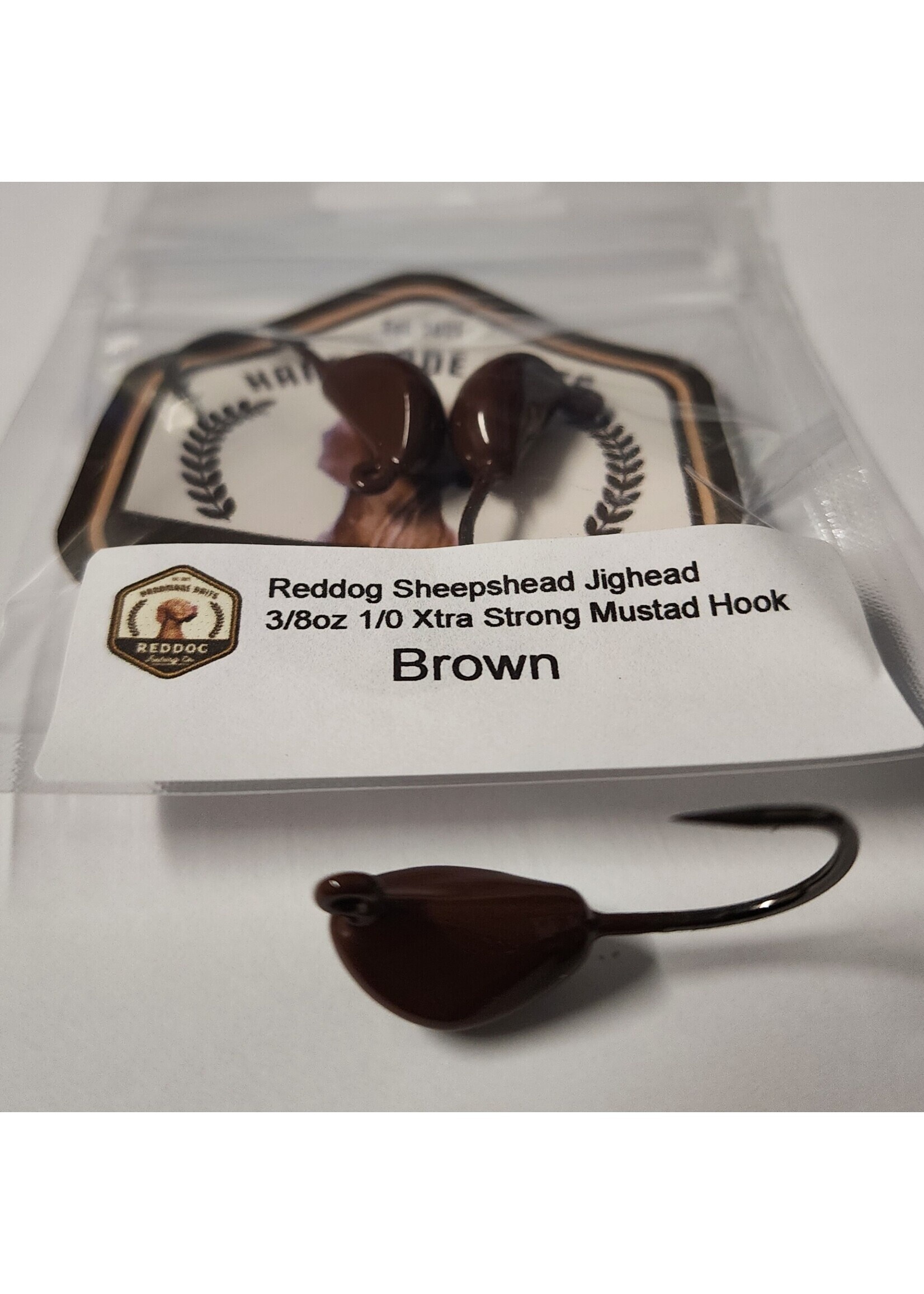 Reddog Reddog Sheephead Jigheads 3/8oz 1/0 Brown