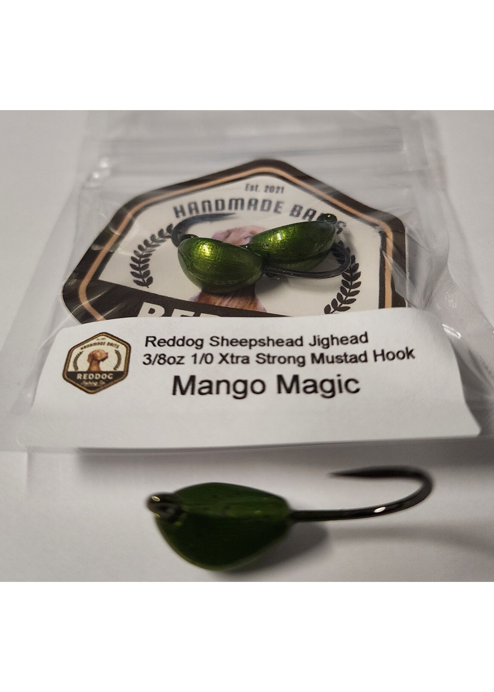 Reddog Reddog Sheephead Jigheads 3/8oz 1/0 Mango Magic