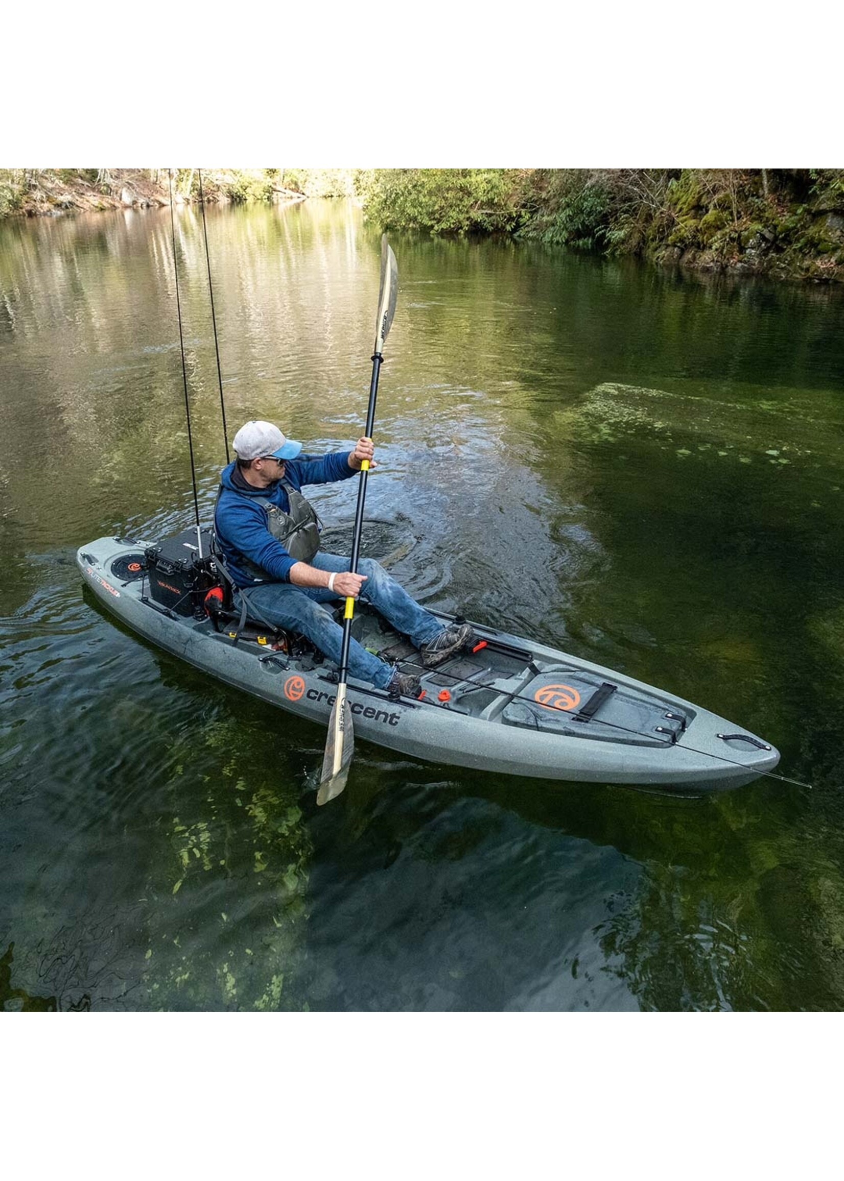 Crescent Kayaks LiteTackle II Pad Kit - Charcoal Cockpit