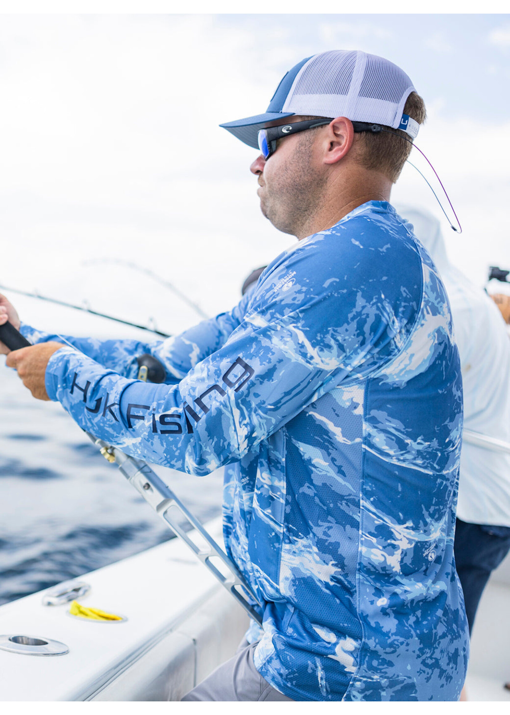 Huk HUK Mossy Oak Pursuit Crew  - Blue