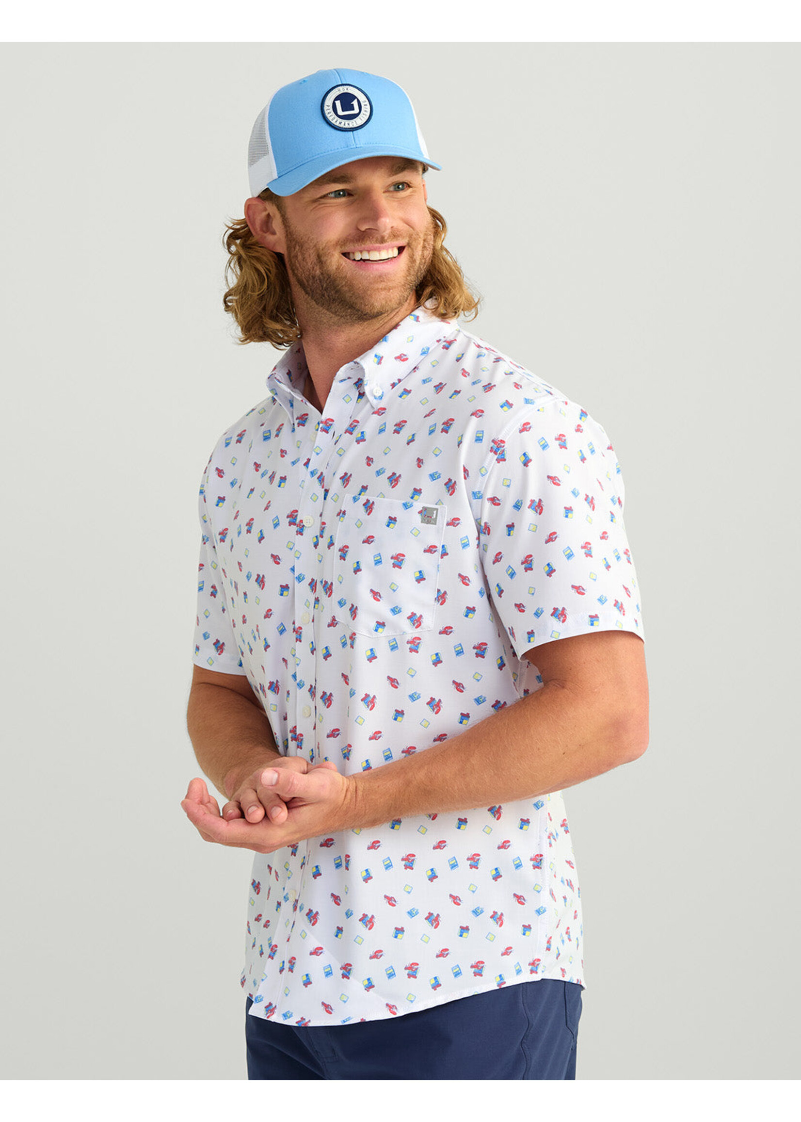 Huk HUK Up Stream Kona S/S - White