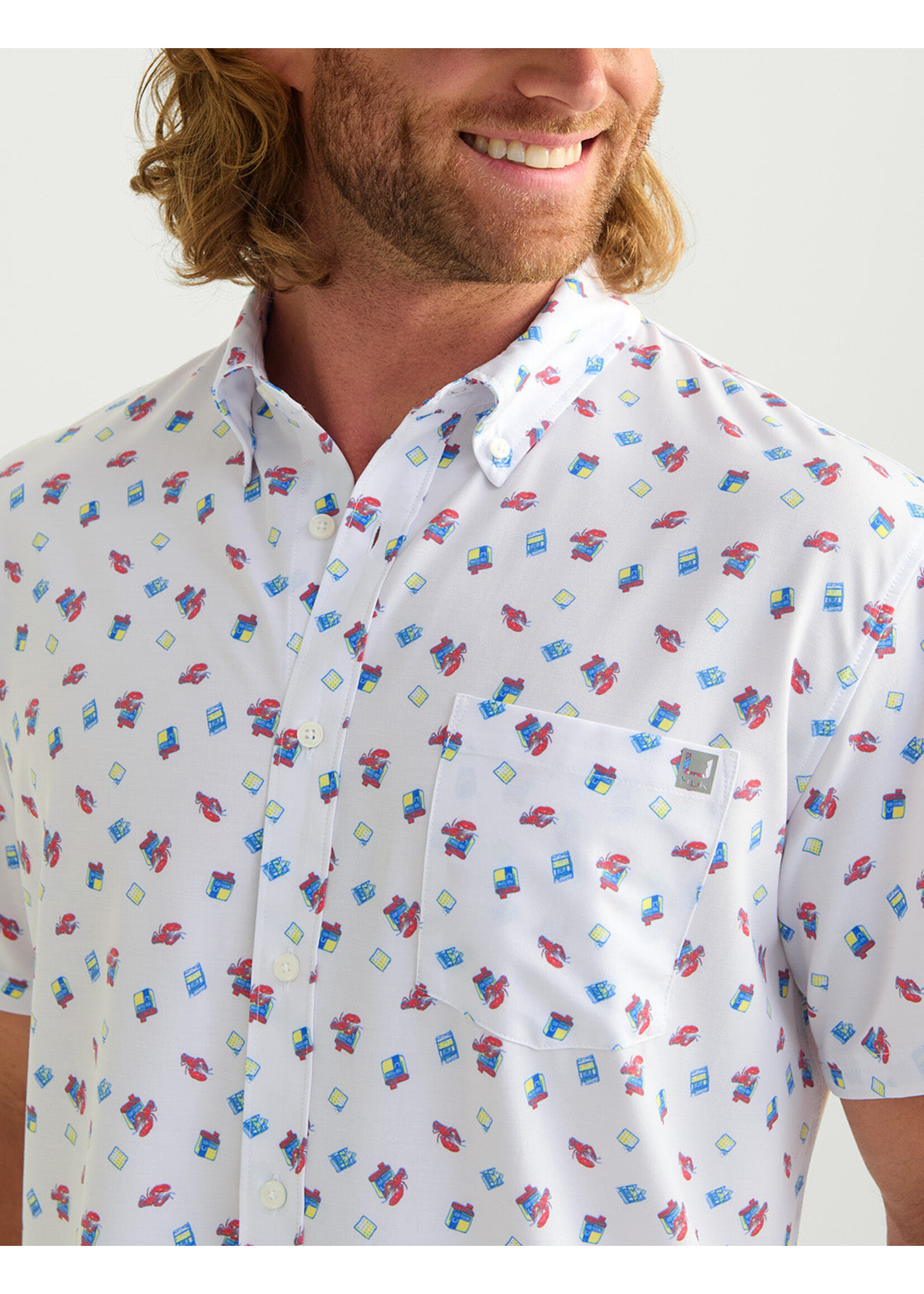 Huk HUK Up Stream Kona S/S - White