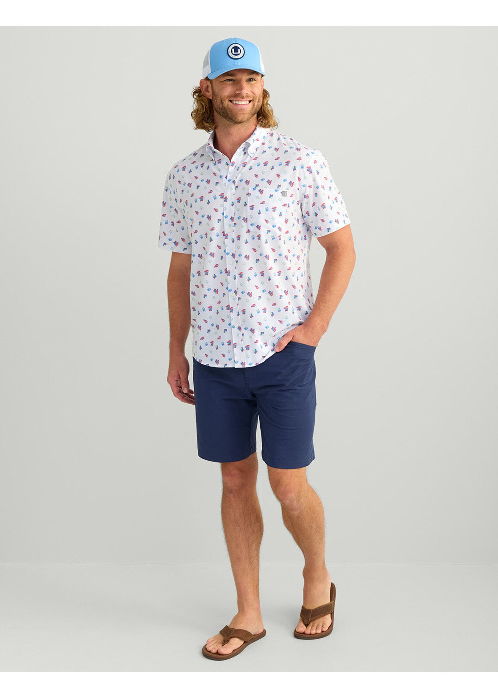 Huk HUK Up Stream Kona S/S - White