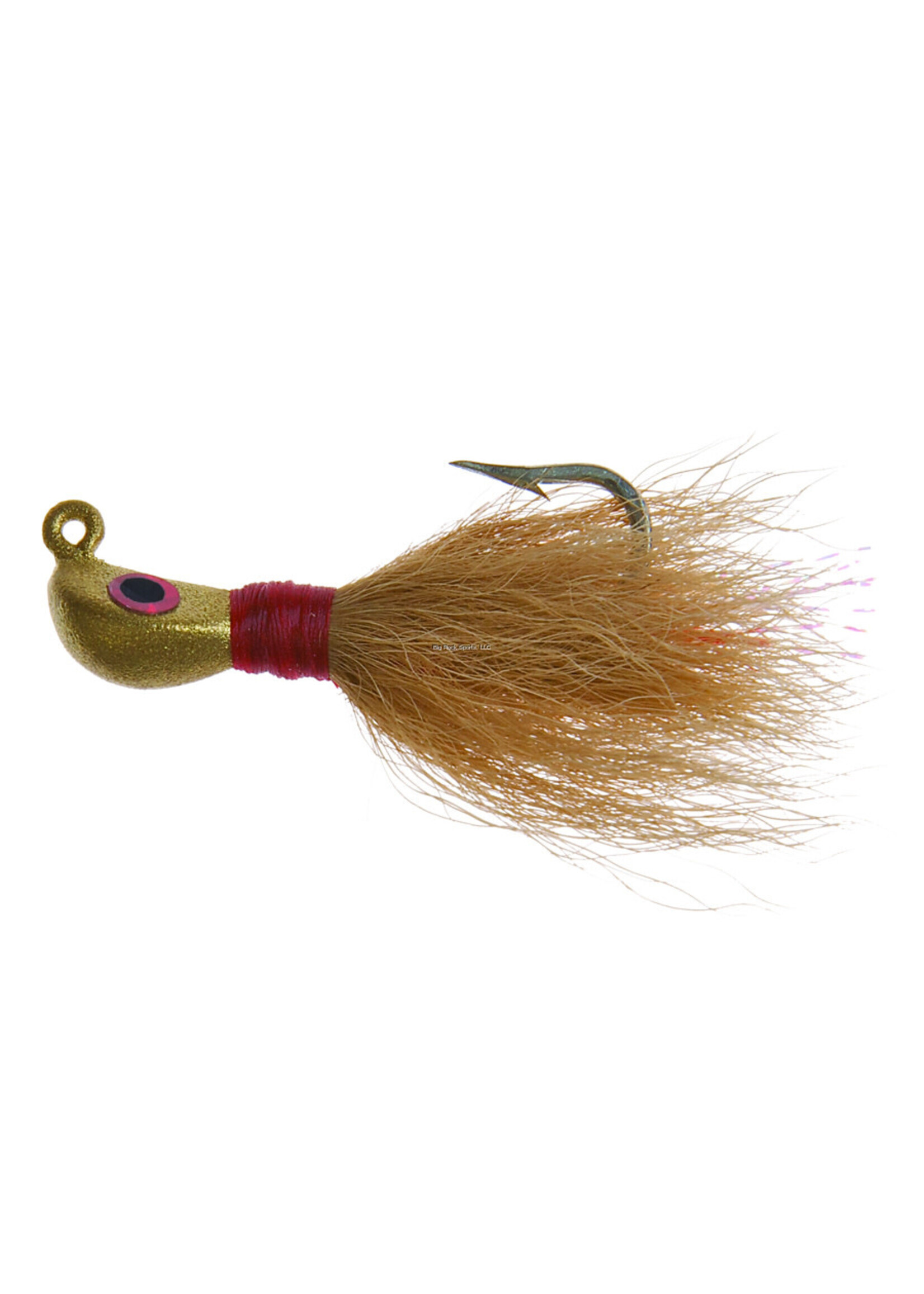 Hookup Hookup 111-04 Calf tail Bucktail jig. 1/8oz sz 2.  Tan/Brown