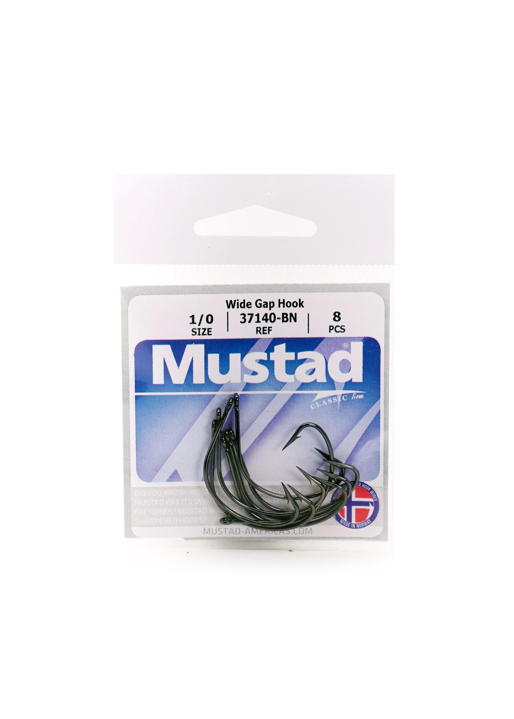 Mustad Mustad 37140-BR-4/0-8 Wide Gap Hollow Point