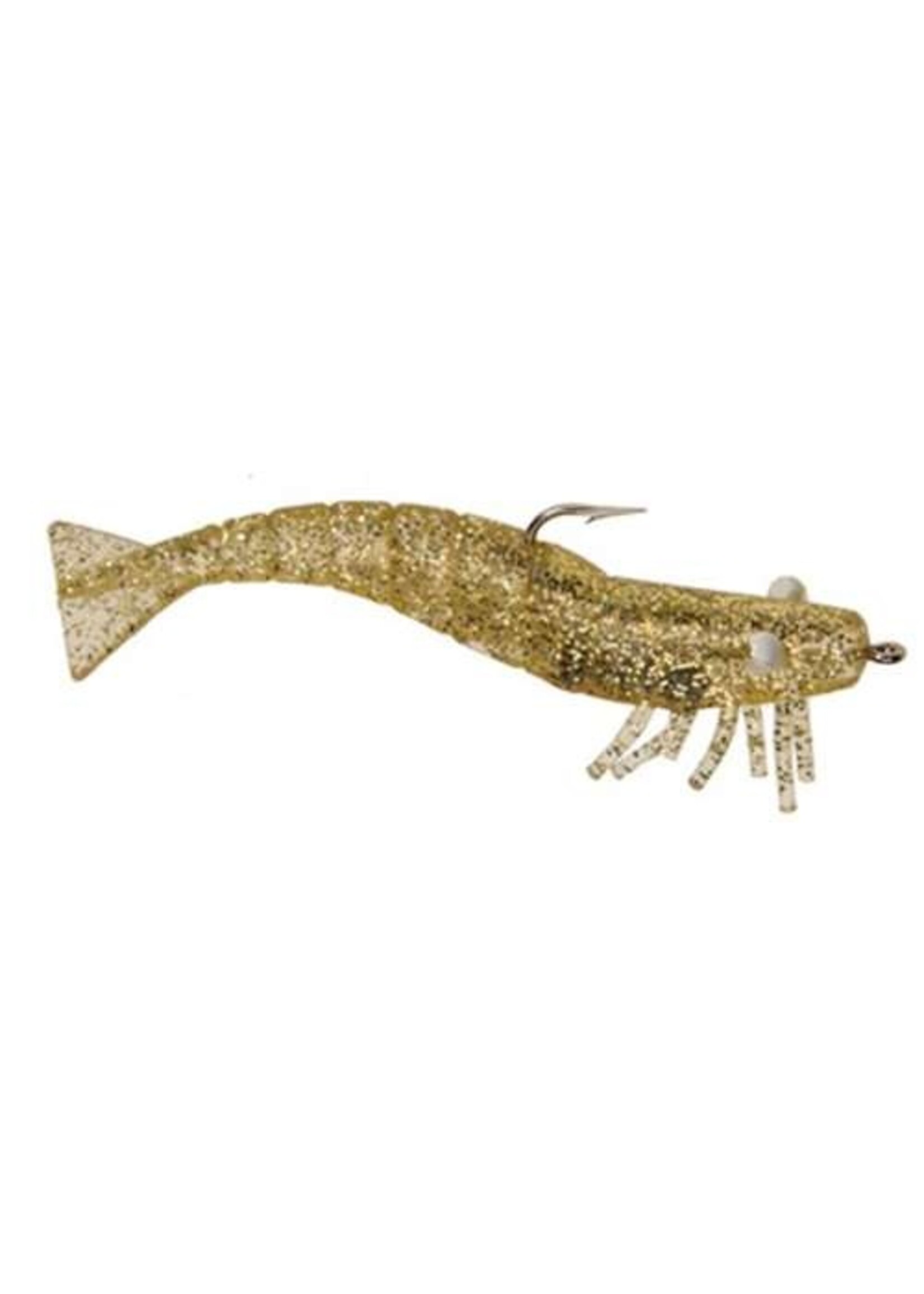 DOA DOA 4" Shrimp Gold Glitter FSH4-3P-313