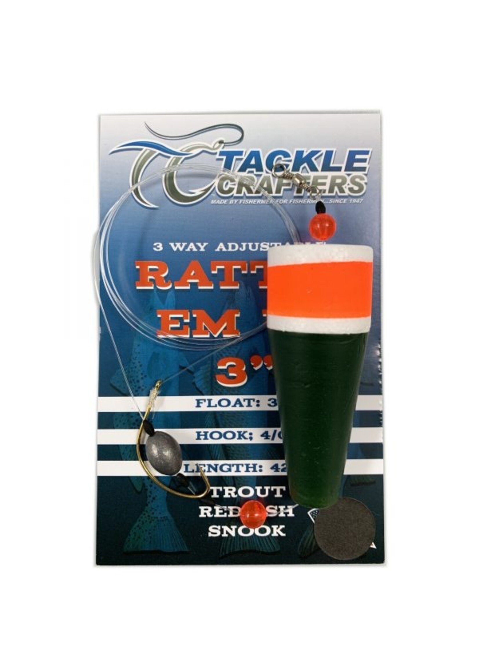 Tackle Crafters Tackle Crafters Rigged Popper - Rattle em up 3"
