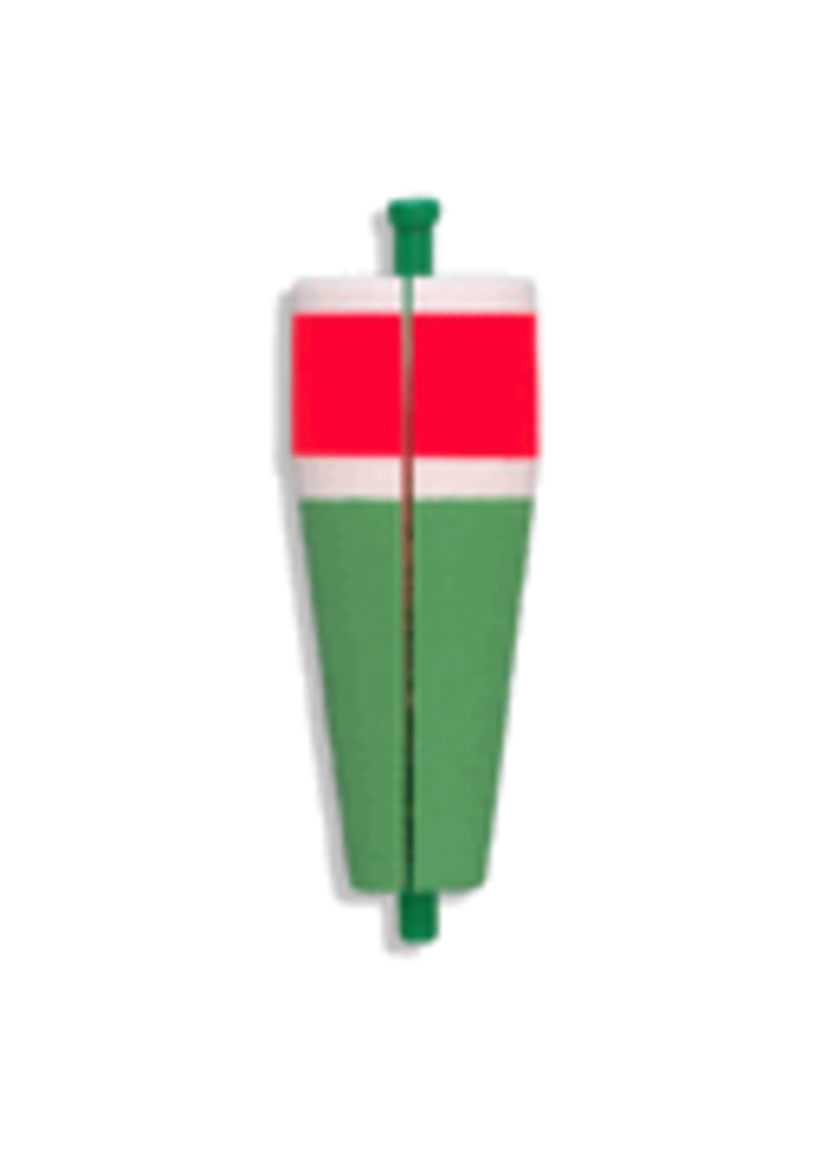 Comal Comal 37G3 Popping Float Slotted Wghted Red/Grn 3"
