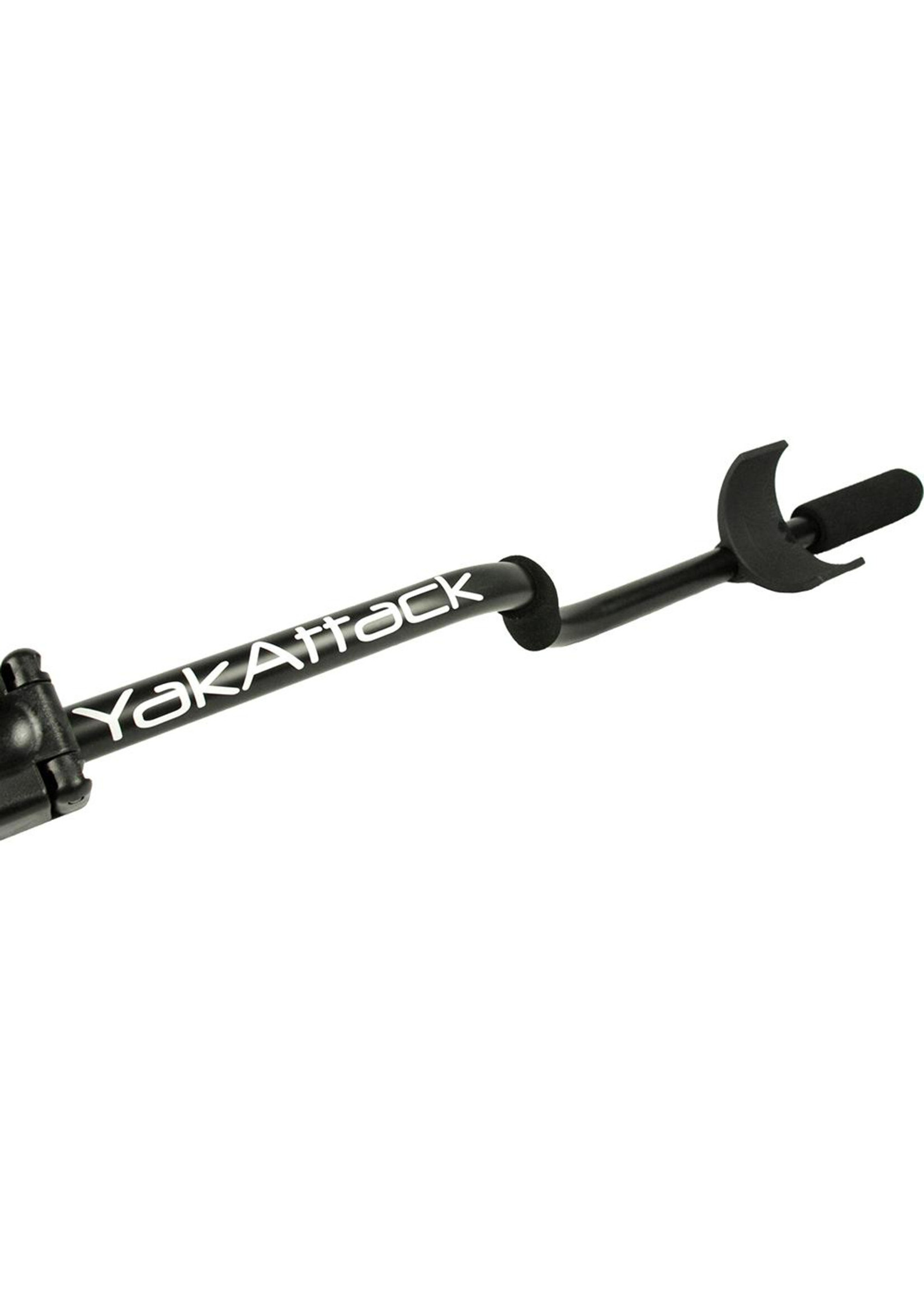 YakAttack LLC YakAttack Leverage Landing Net, 12" X 20" hoop, 47" long, with extension and foam for storing in rod holder