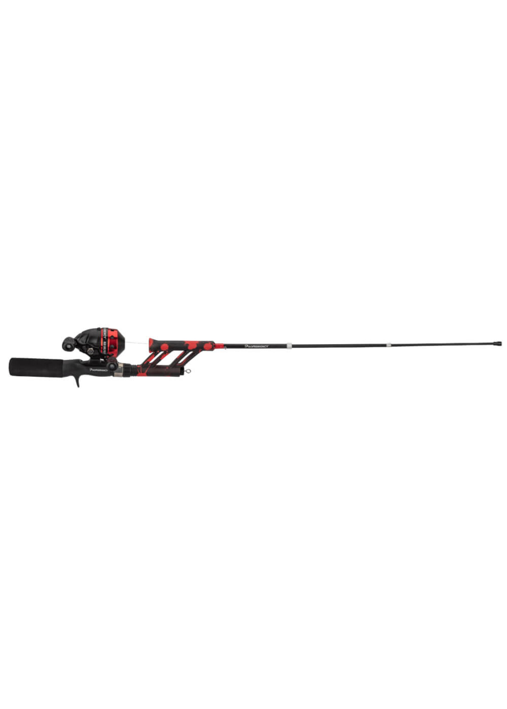 ProFishiency PCSPLATRED Pocket SpinCast Red Splat