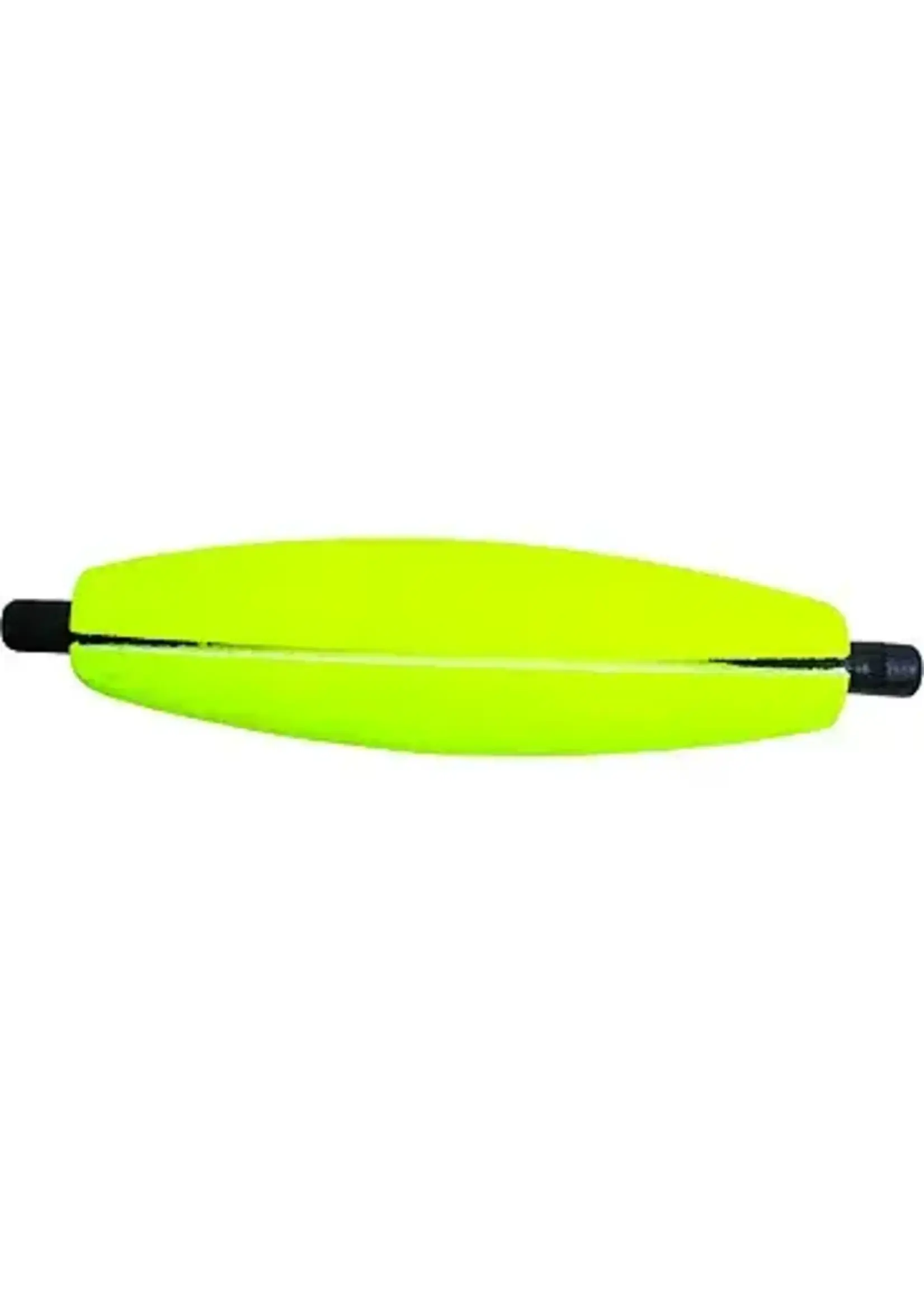 Billy Boy Billy Boy BO200SL-Y Slotted Foam Oval Peg Floats 2" Yellow
