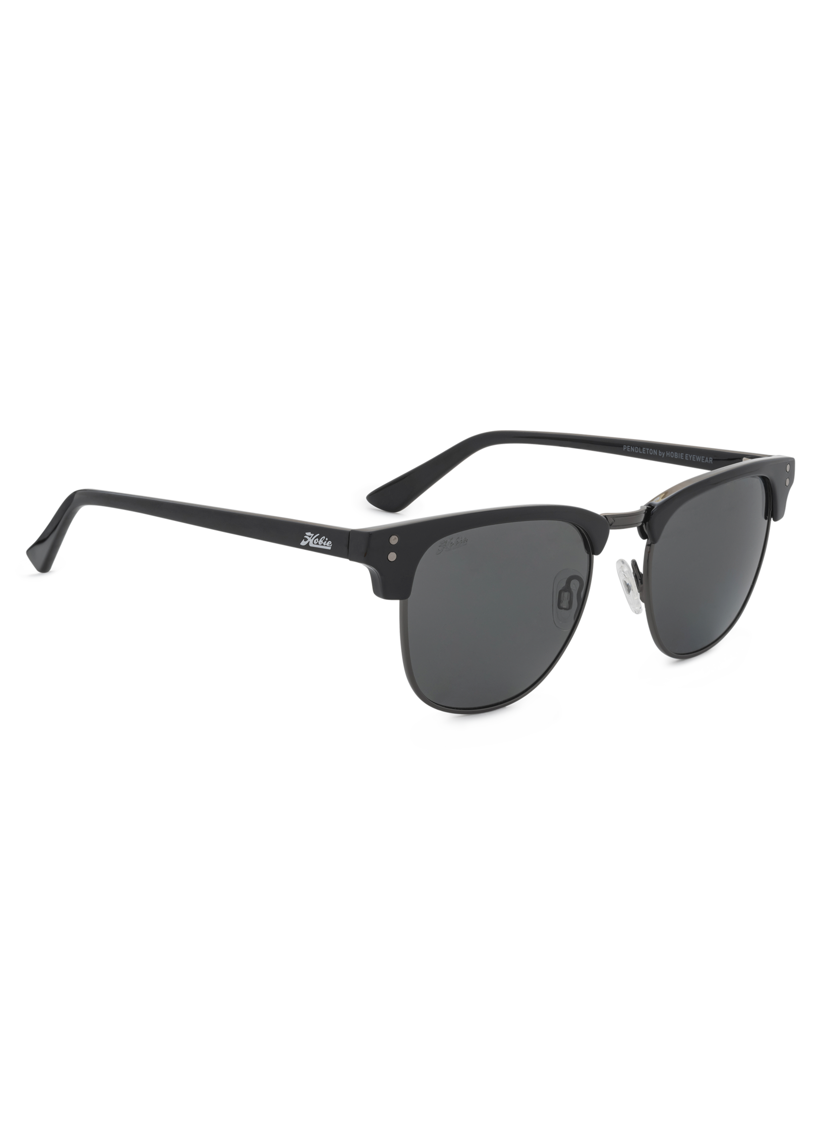 Hobie Eyewear PENDLETON SHINY BLACK / GUNMETAL FRAME / GREY POLARIZED PC LENS