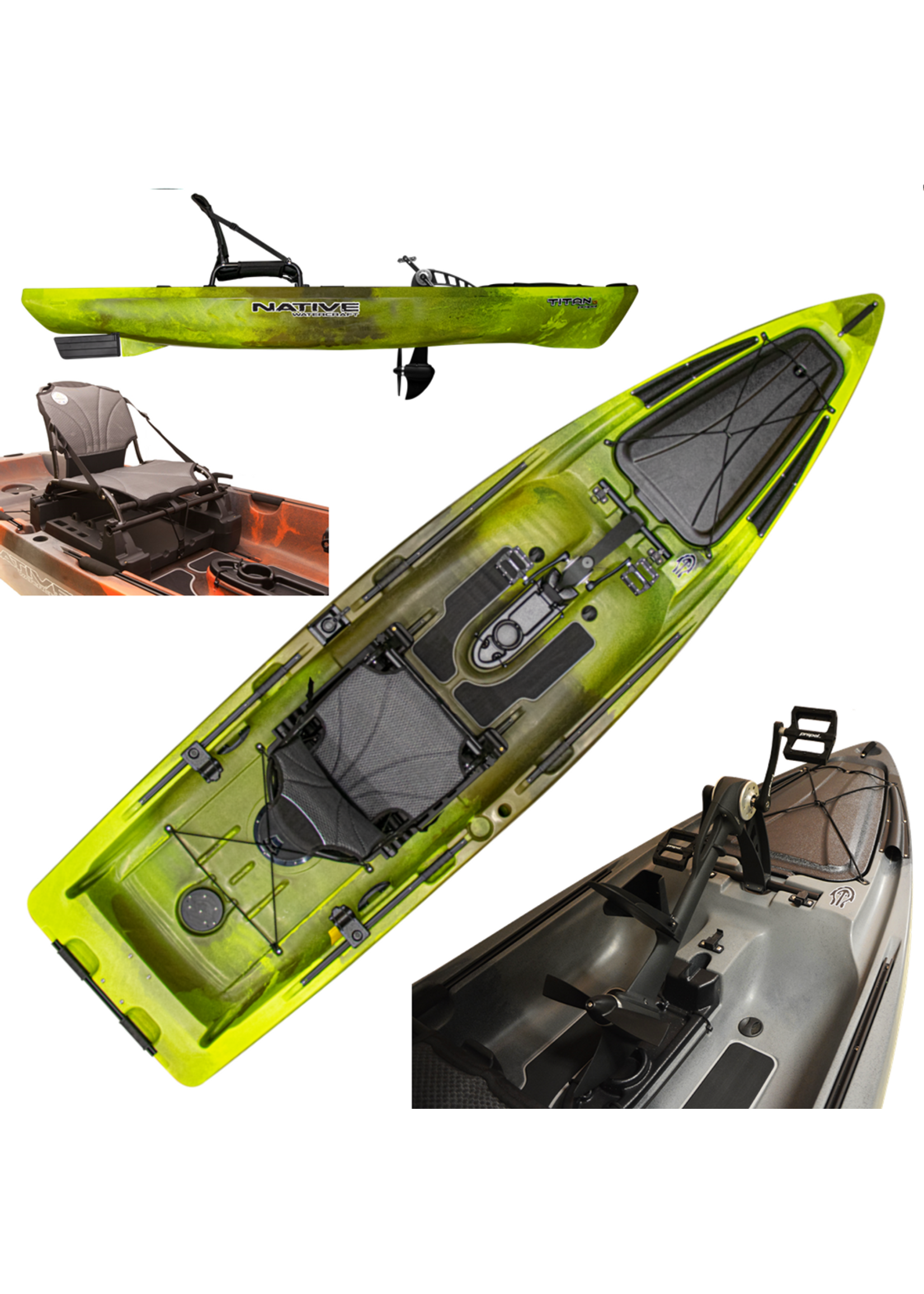 Native Watercraft Titan Propel 12 Gator Green 22