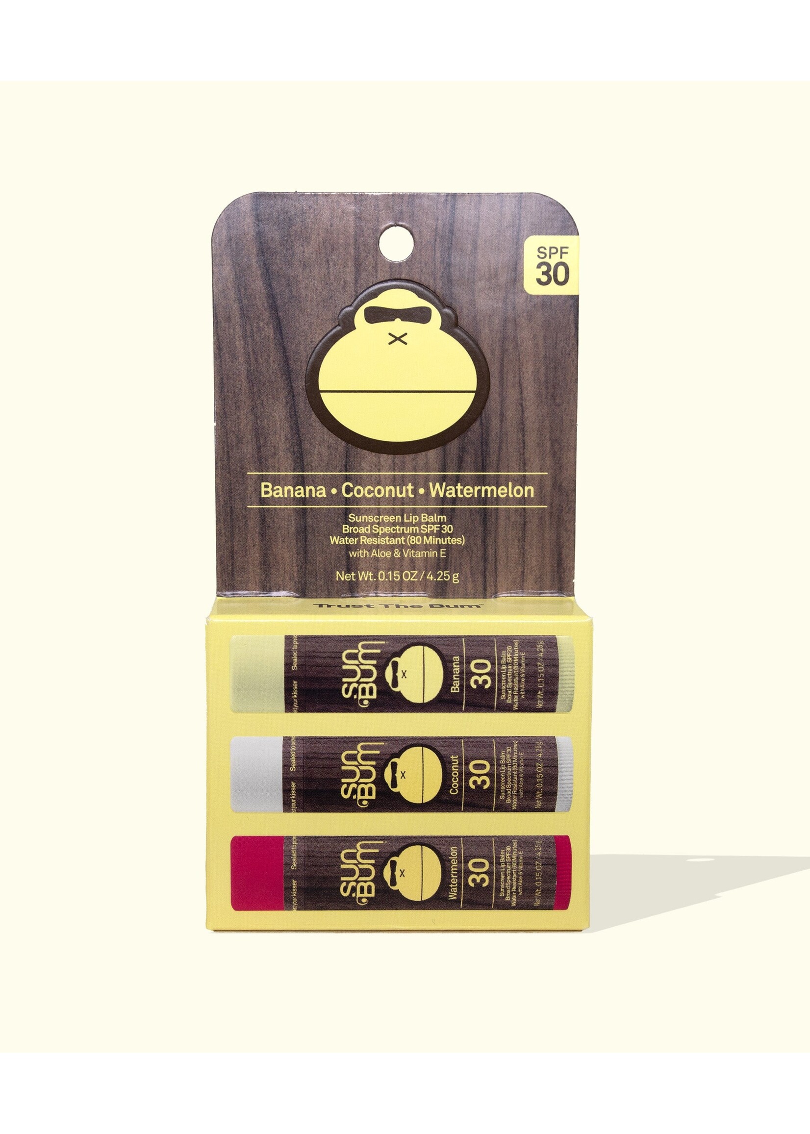 Sun Bum, LLC SPF 30 BANANA LIP BALM