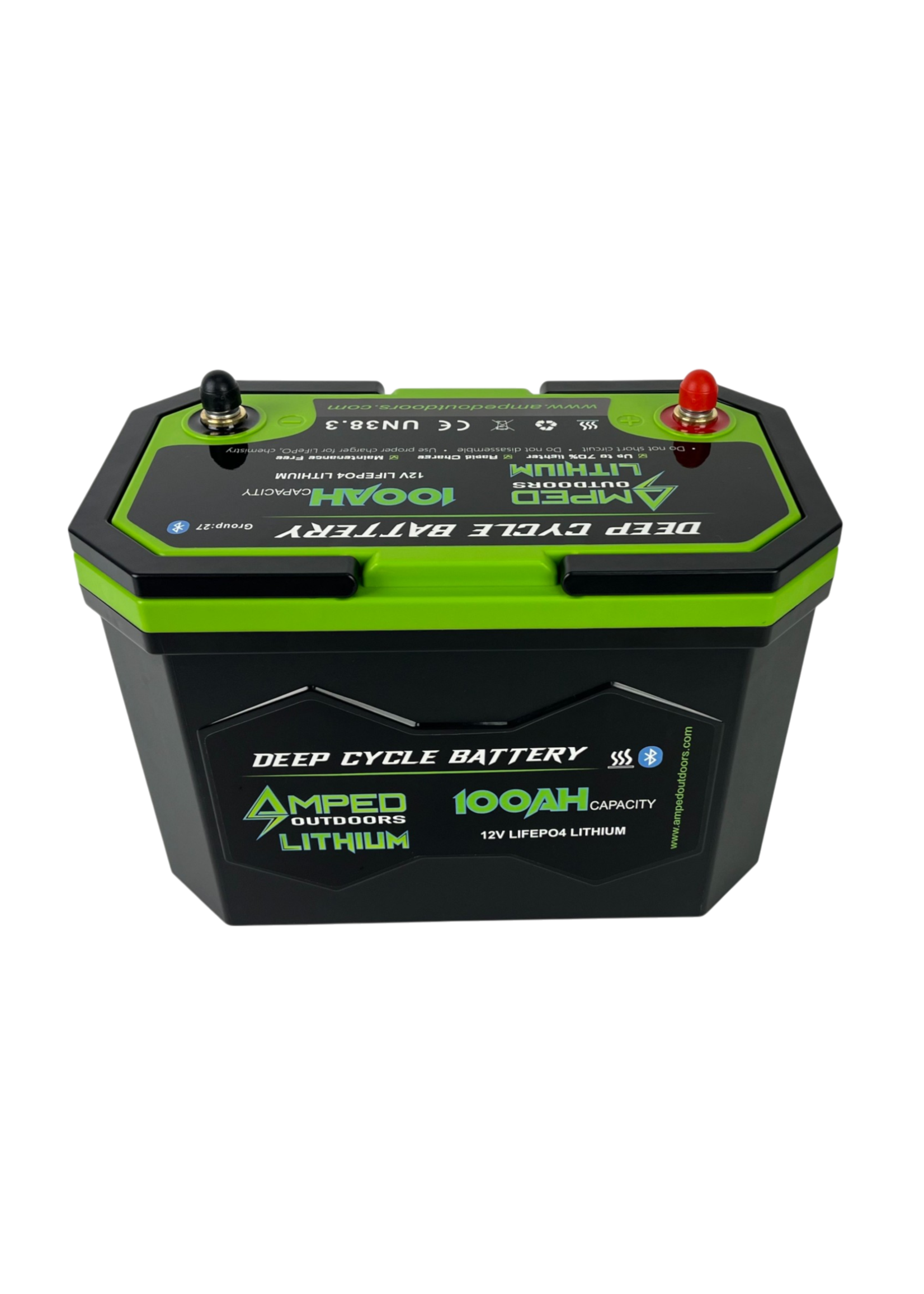 Amped Outdoors 100Ah Lithium Battery (LiFePO4)