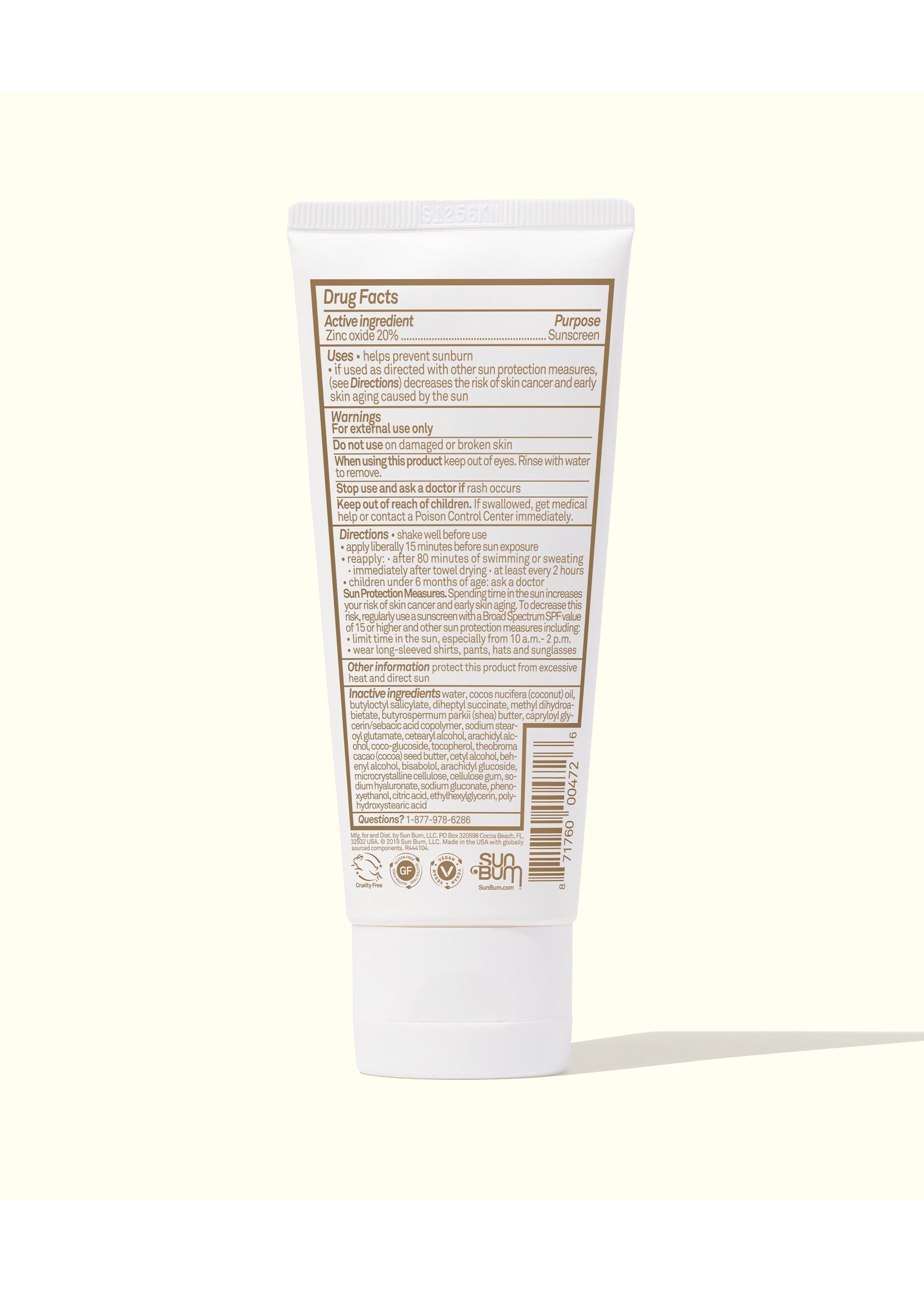 Sun Bum, LLC MINERAL SPF 50 LOTION 3oz