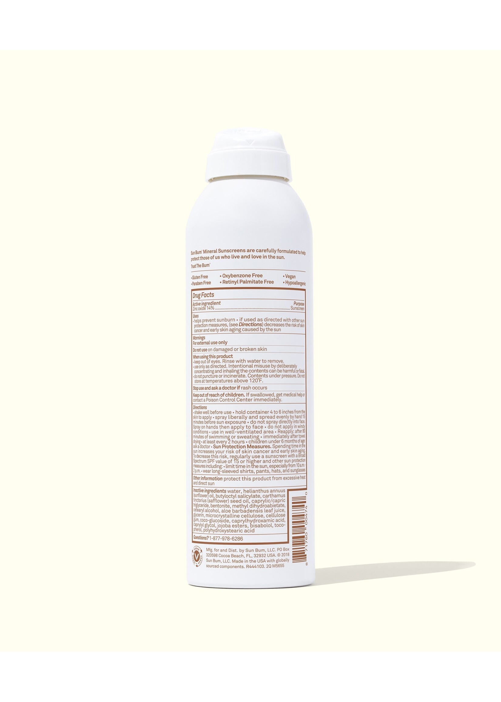 Sun Bum, LLC MINERAL SPF 30 SPRAY 6 oz