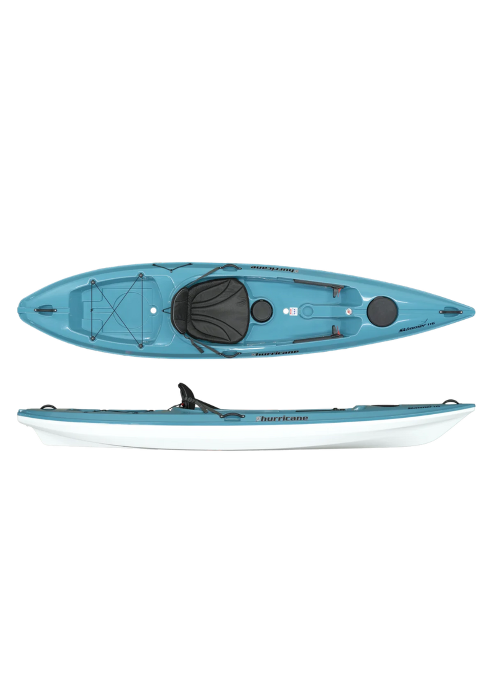 Hurricane Kayaks Skimmer 116 W/FS Aqua22