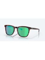 Costa Sunglasses SULLIVAN MATTE TORTOISE W/ GREEN MIRROR 580G