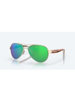 Costa Sunglasses LORETO  ROSE GOLD W/ GREEN MIRROR 580G