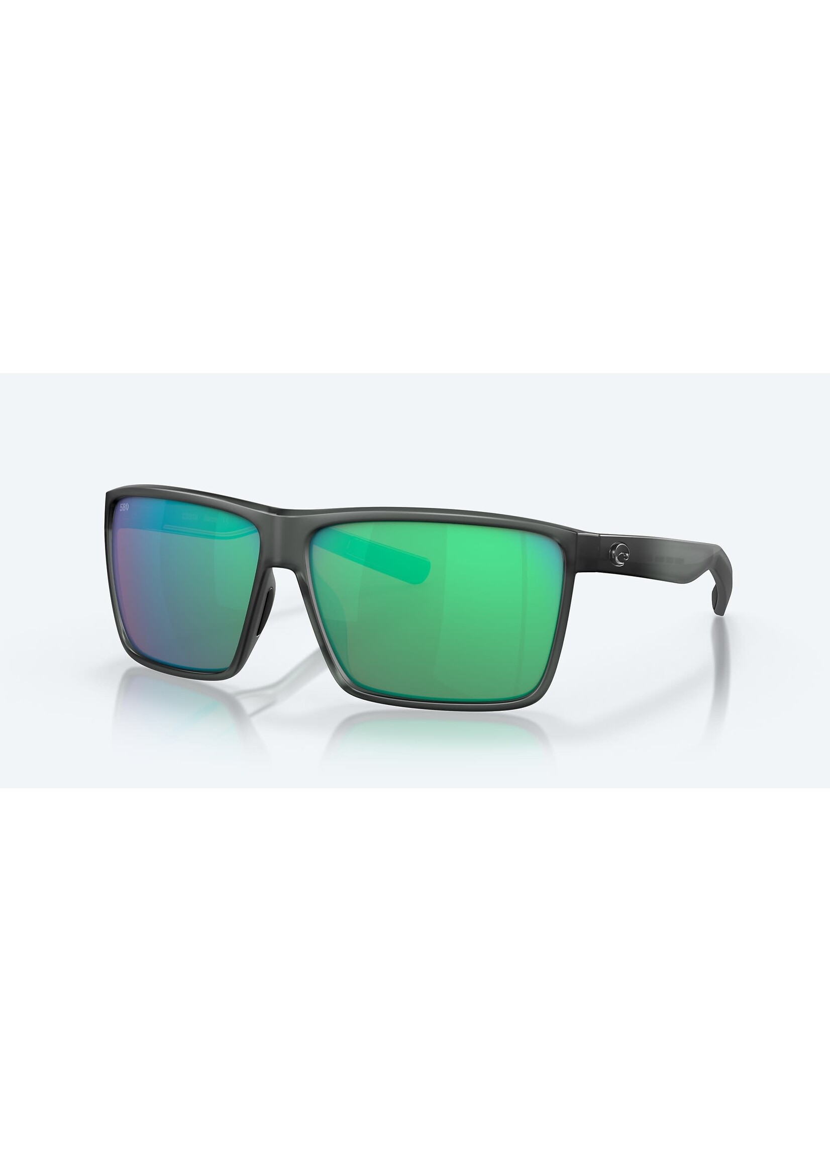 Costa Sunglasses RINCON MATTE SMOKE CRYSTAL W/ GREEN MIRROR 580