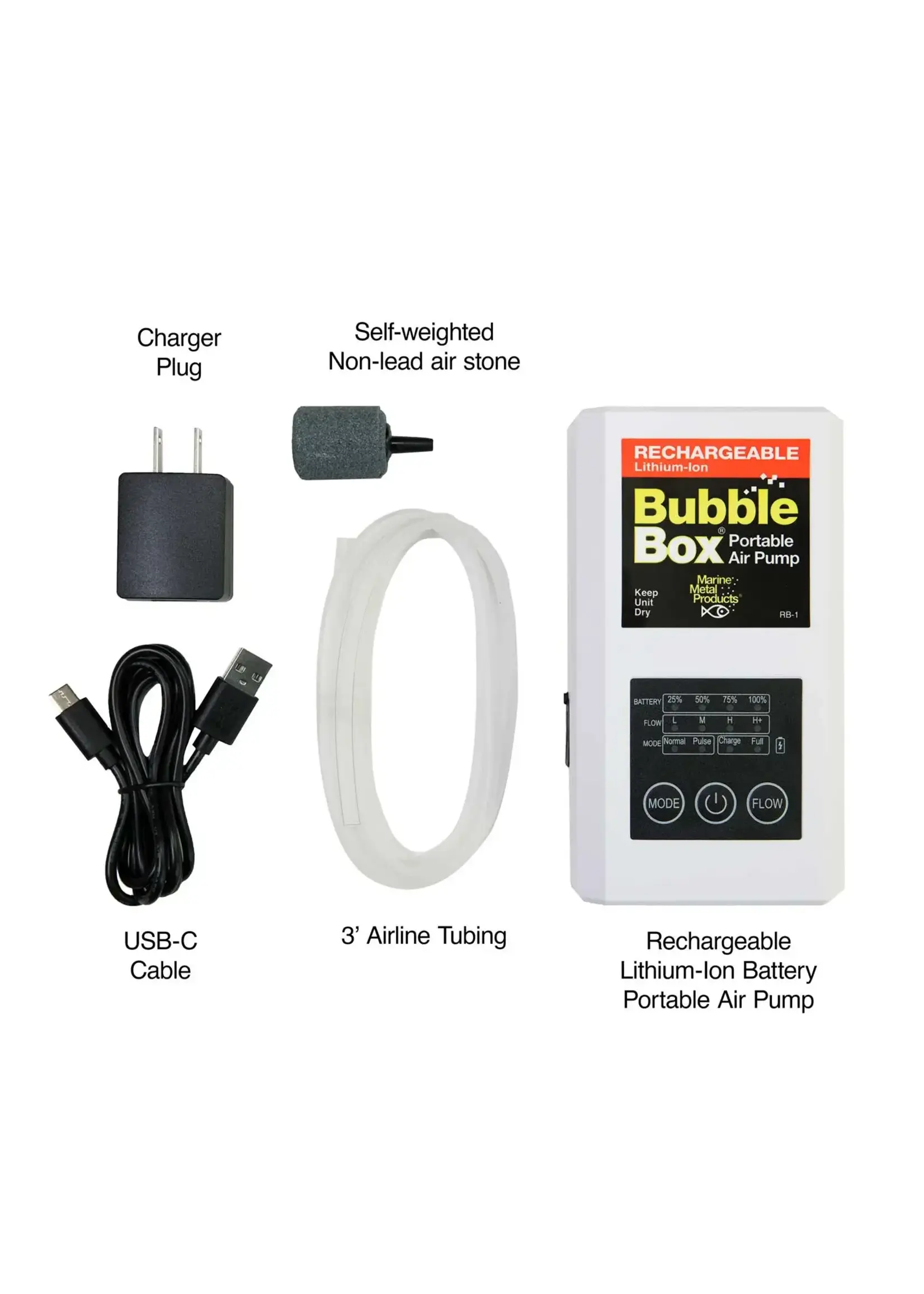Marine Metal Marine Metal Rechargeable Lithium-Ion bubble box RB-1