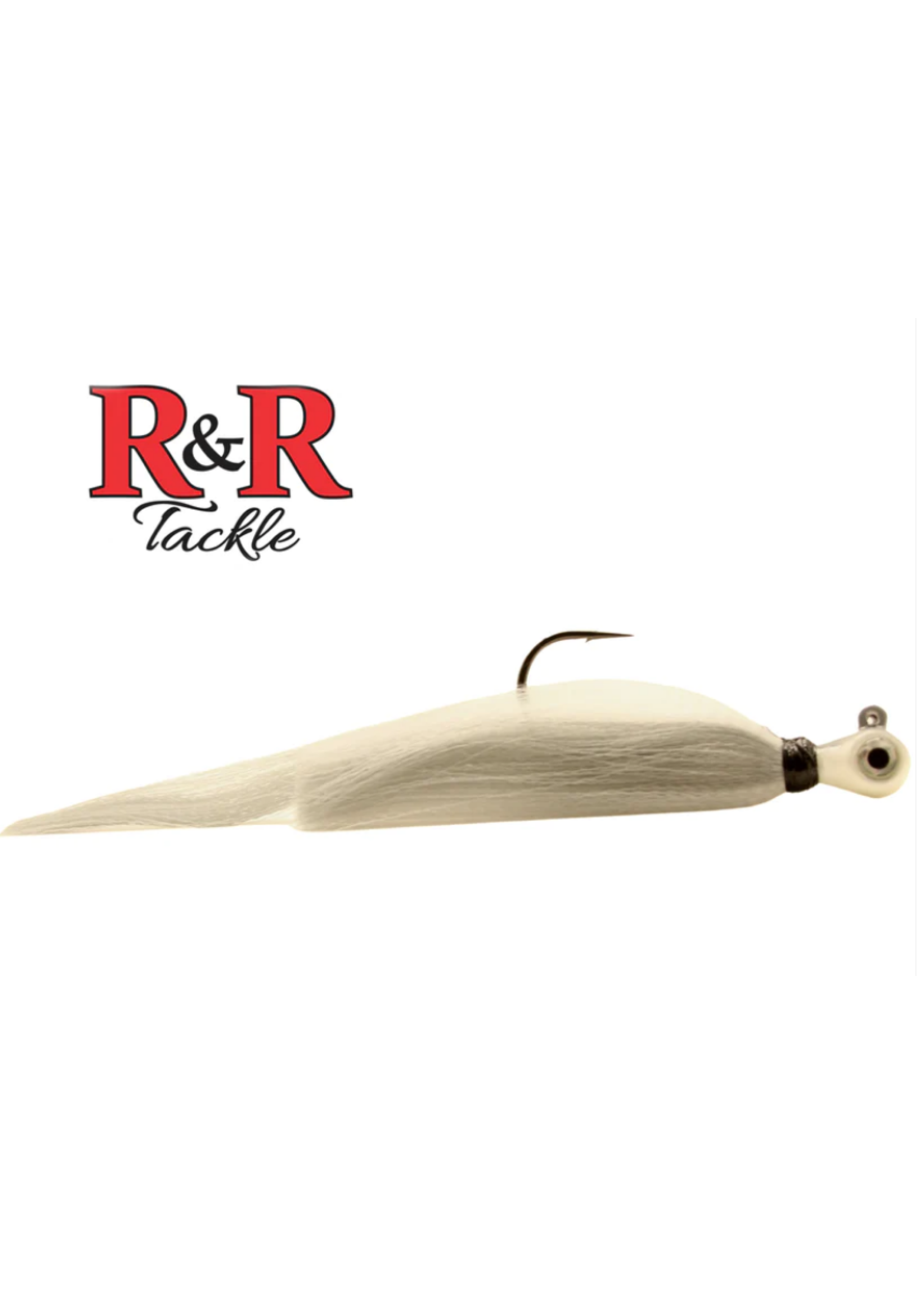 R&R Tackle R&R Ghost  1oz   Ivory head, Gray and White Body, Gray tail
