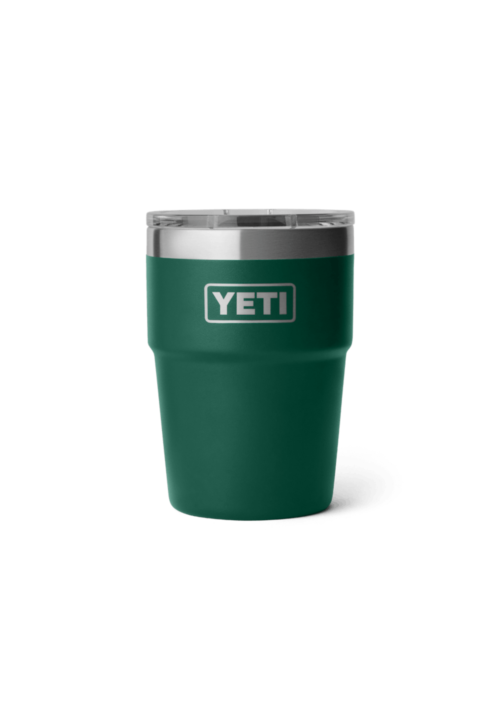 YETI Coolers Rambler 16 oz Cup MS  Stackable Black Forest Green