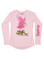 Mang MANG Women's Performance Shirt LS Spoonbill Pink