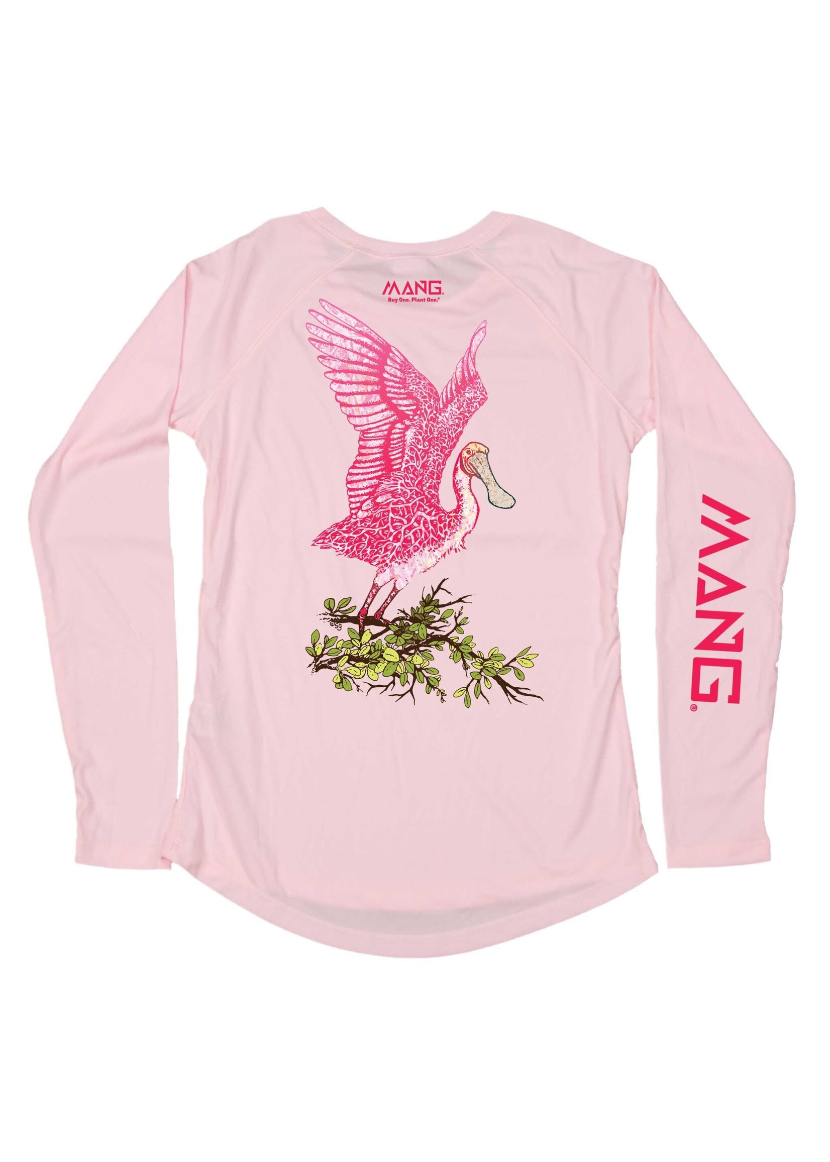 Mang MANG Women's Performance Shirt LS Spoonbill Pink